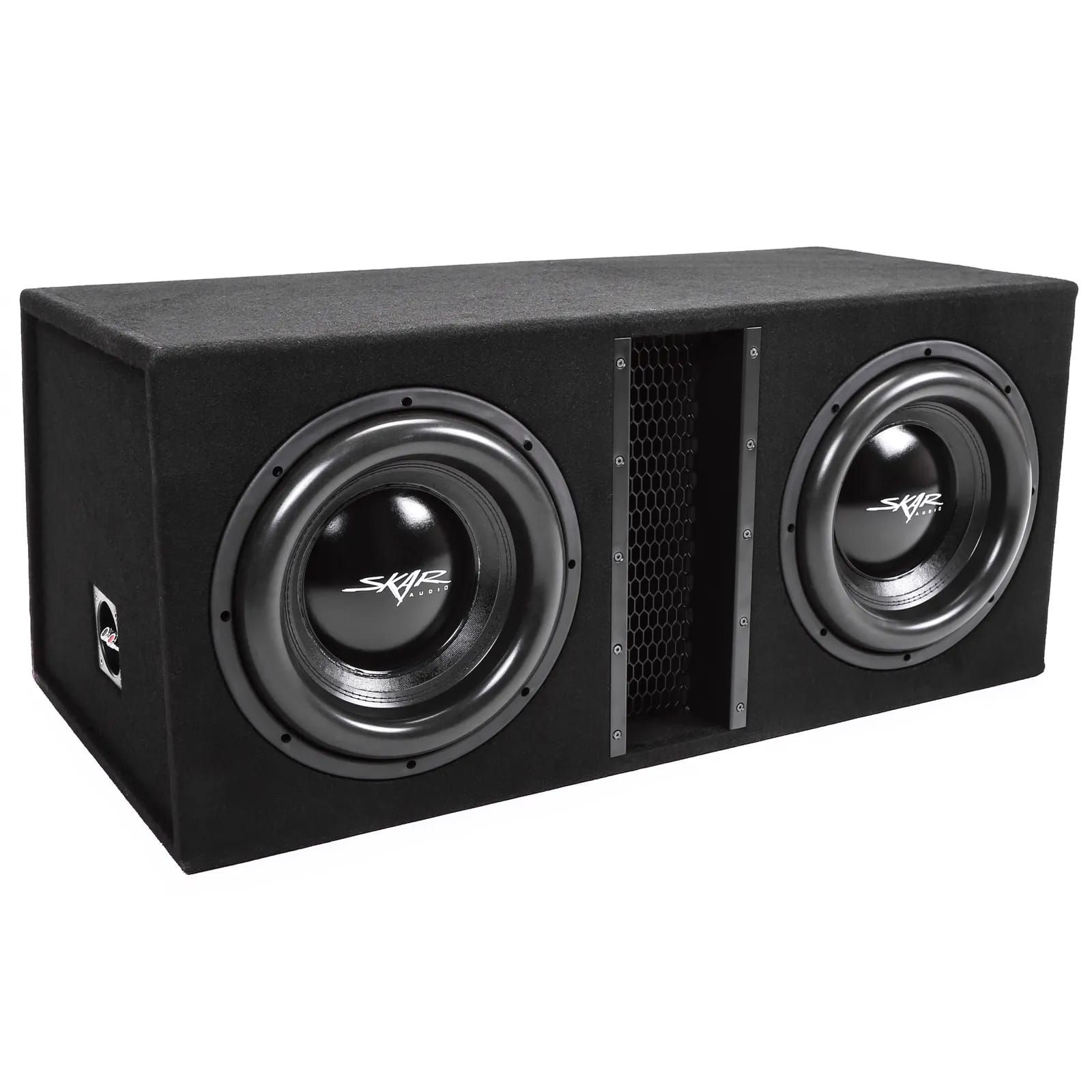 EVL-2X12D4 | Dual 12" 5,000 Watt EVL Series Loaded Vented Subwoofer Enclosure #1
