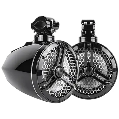 SK65MB-TWR | Marine 6.5" Full Range 2-Way 320 Watt Tower Speakers - Black (Pair)