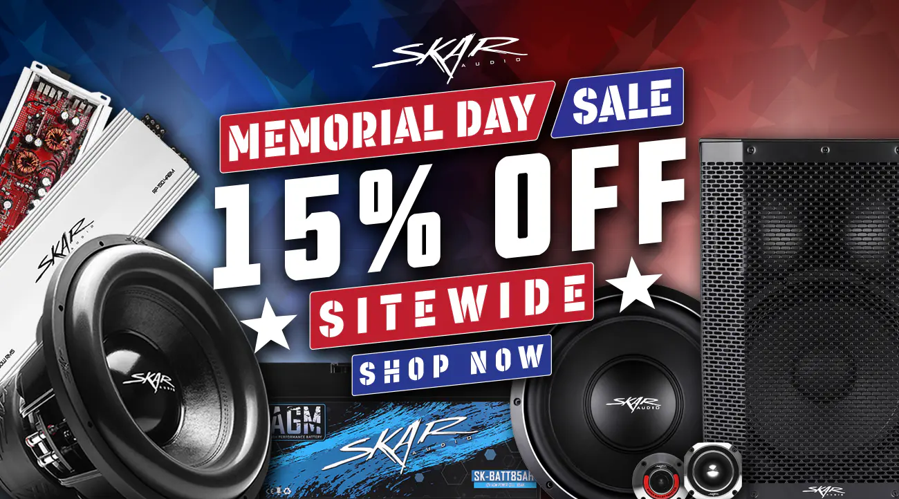 SkarAudio.com Desktop Homepage Banner