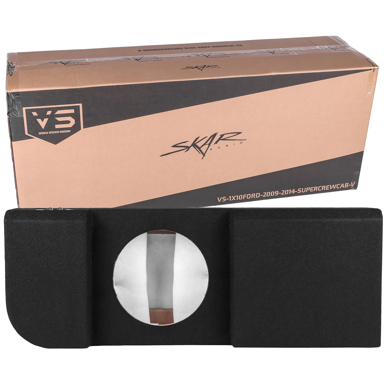 Featured Product Photo 7 for 2009-2014 Ford F-150 Super Crew Cab Compatible Single 10" Ported Subwoofer Enclosure