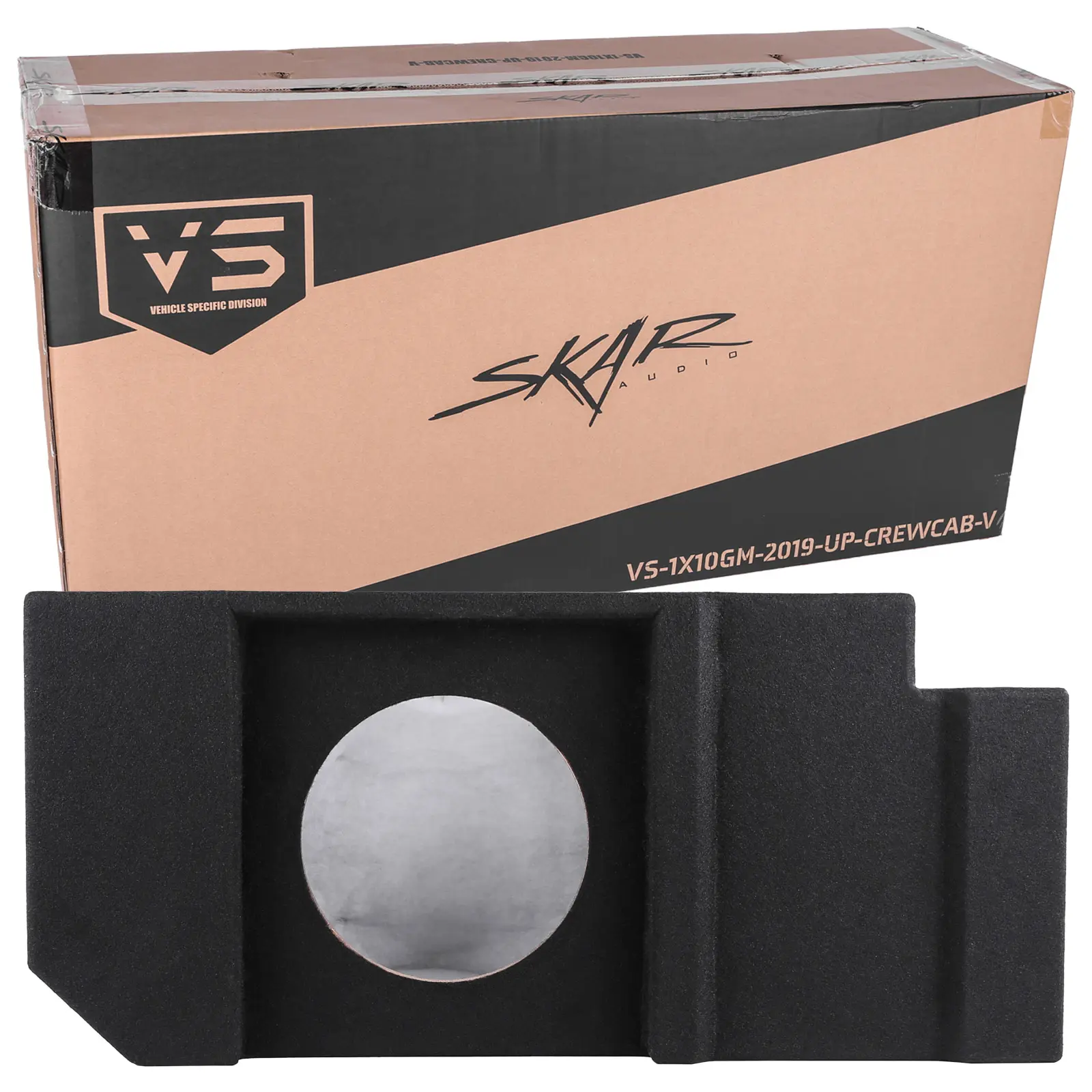 2019-2025 Chevy Silverado & GMC Sierra Crew Cab Compatible Single 10" Ported Subwoofer Enclosure #7