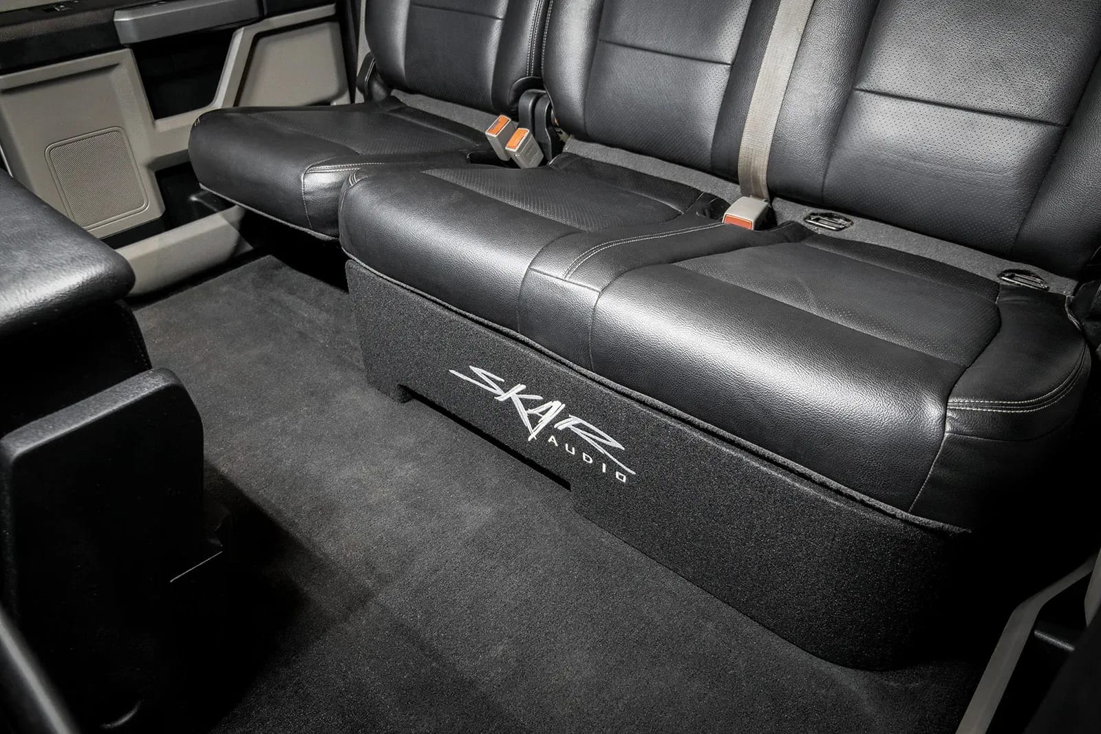 2017-2025 Ford Super Duty (F-250/350/450) SuperCrew Cab Compatible Single 12" Ported Subwoofer Enclosure #9