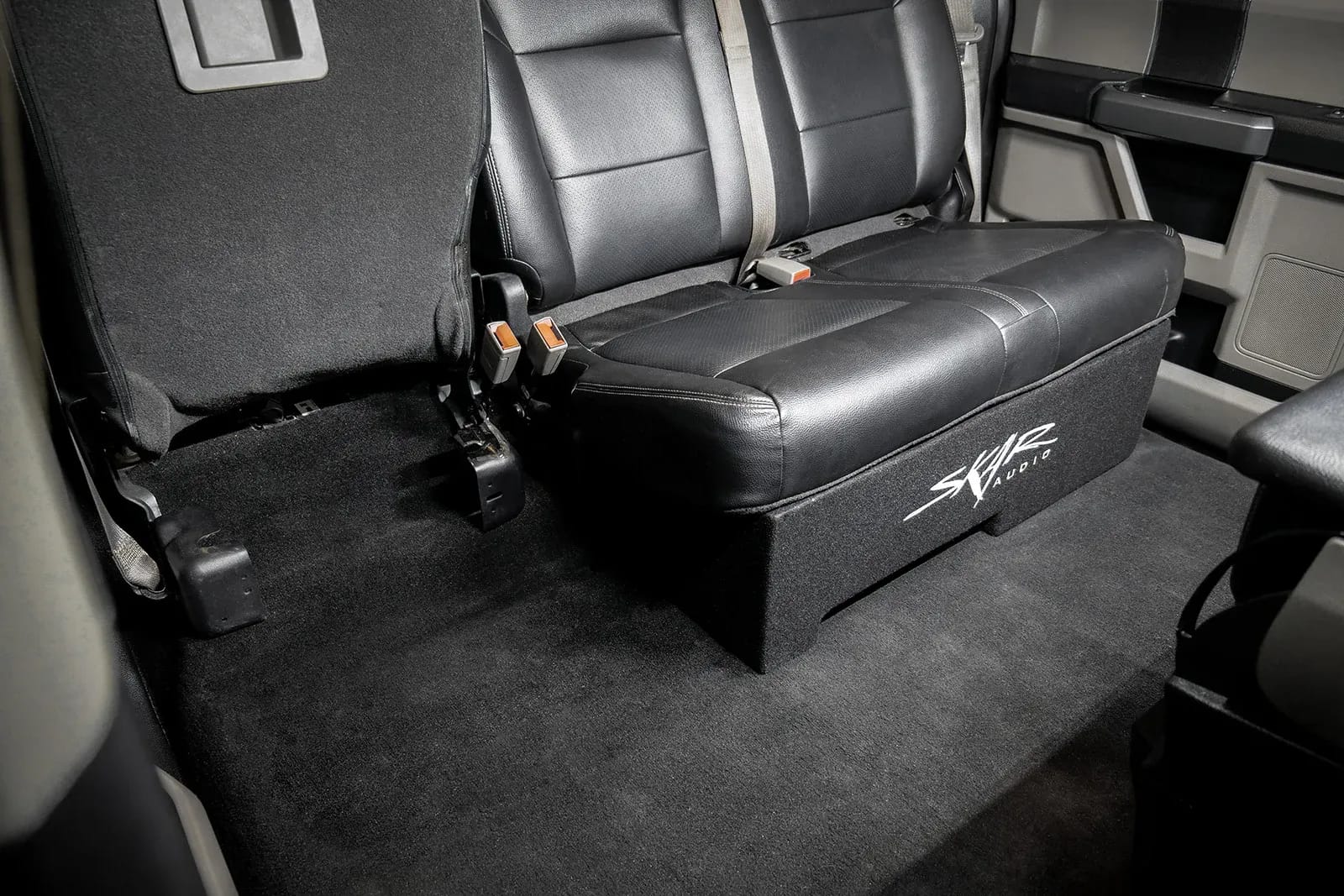 2017-2025 Ford Super Duty (F-250/350/450) SuperCrew Cab Compatible Single 12" Ported Subwoofer Enclosure #11