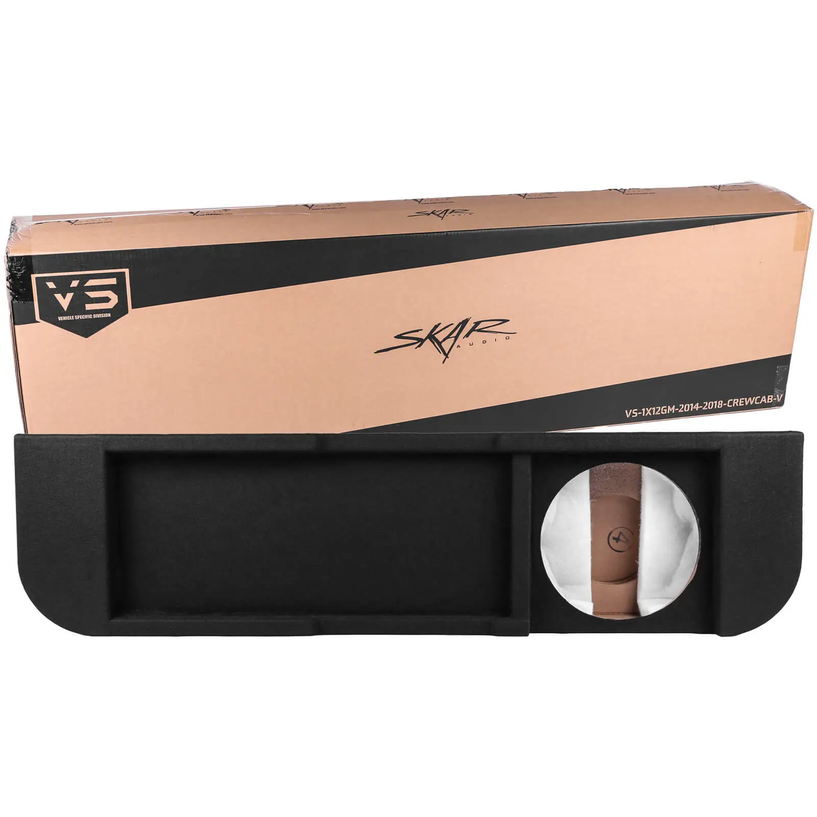 Featured Product Photo 7 for 2014-2018 Chevy Silverado & GMC Sierra Crew Cab Compatible Single 12" Ported Subwoofer Enclosure