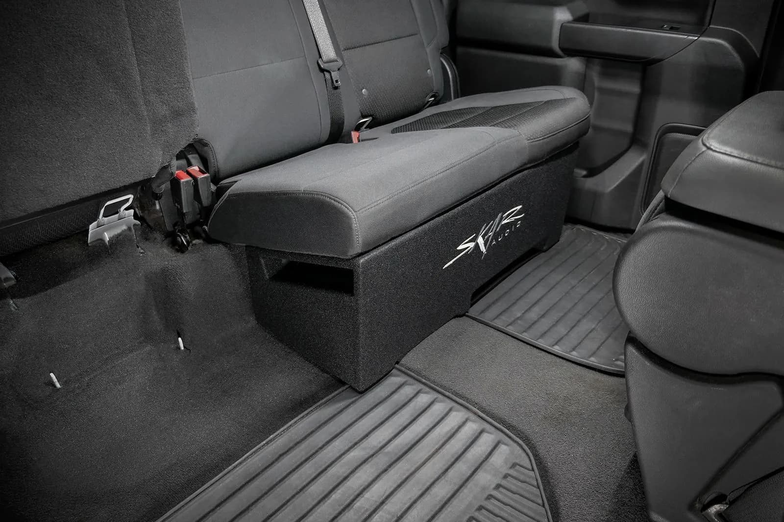 Featured Product Photo 9 for 2019-2025 Chevy Silverado & GMC Sierra Crew Cab Compatible Single 12" Ported Subwoofer Enclosure