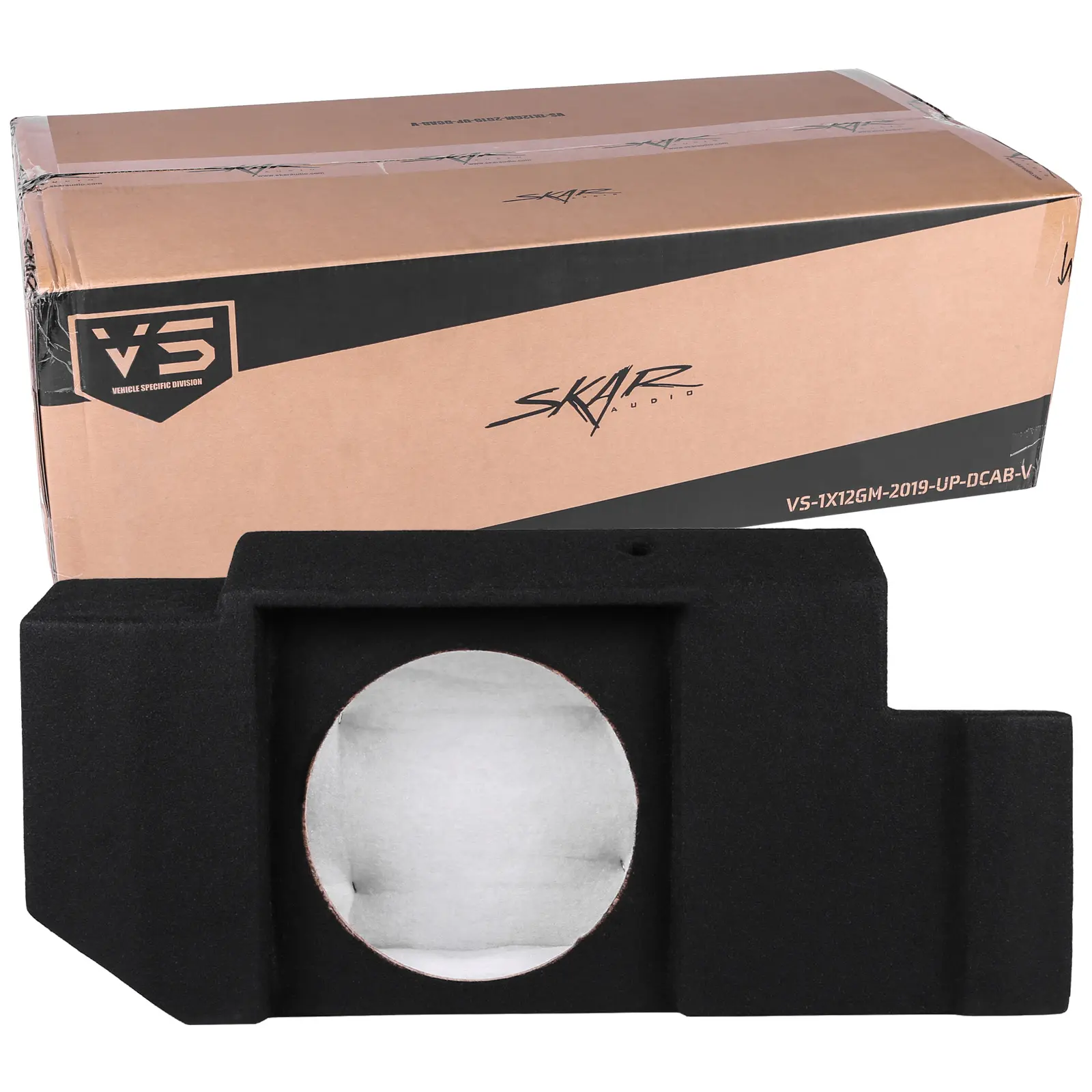 Featured Product Photo 7 for 2019-2025 Chevy Silverado & GMC Sierra Double Cab Compatible Single 12" Ported Subwoofer Enclosure