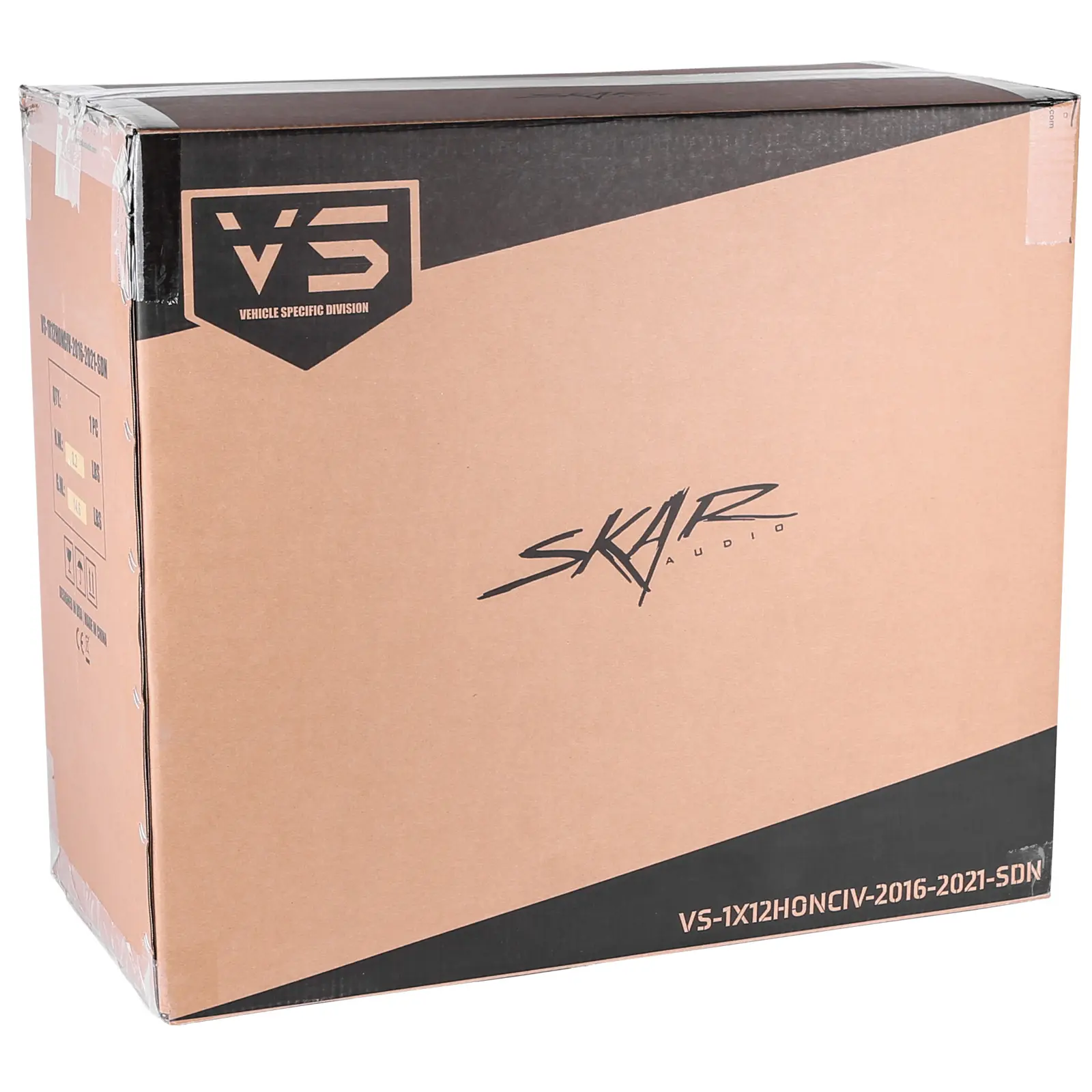 Featured Product Photo 6 for 2016-2021 Honda Civic Sedan Compatible Single 12" Sealed Subwoofer Enclosure