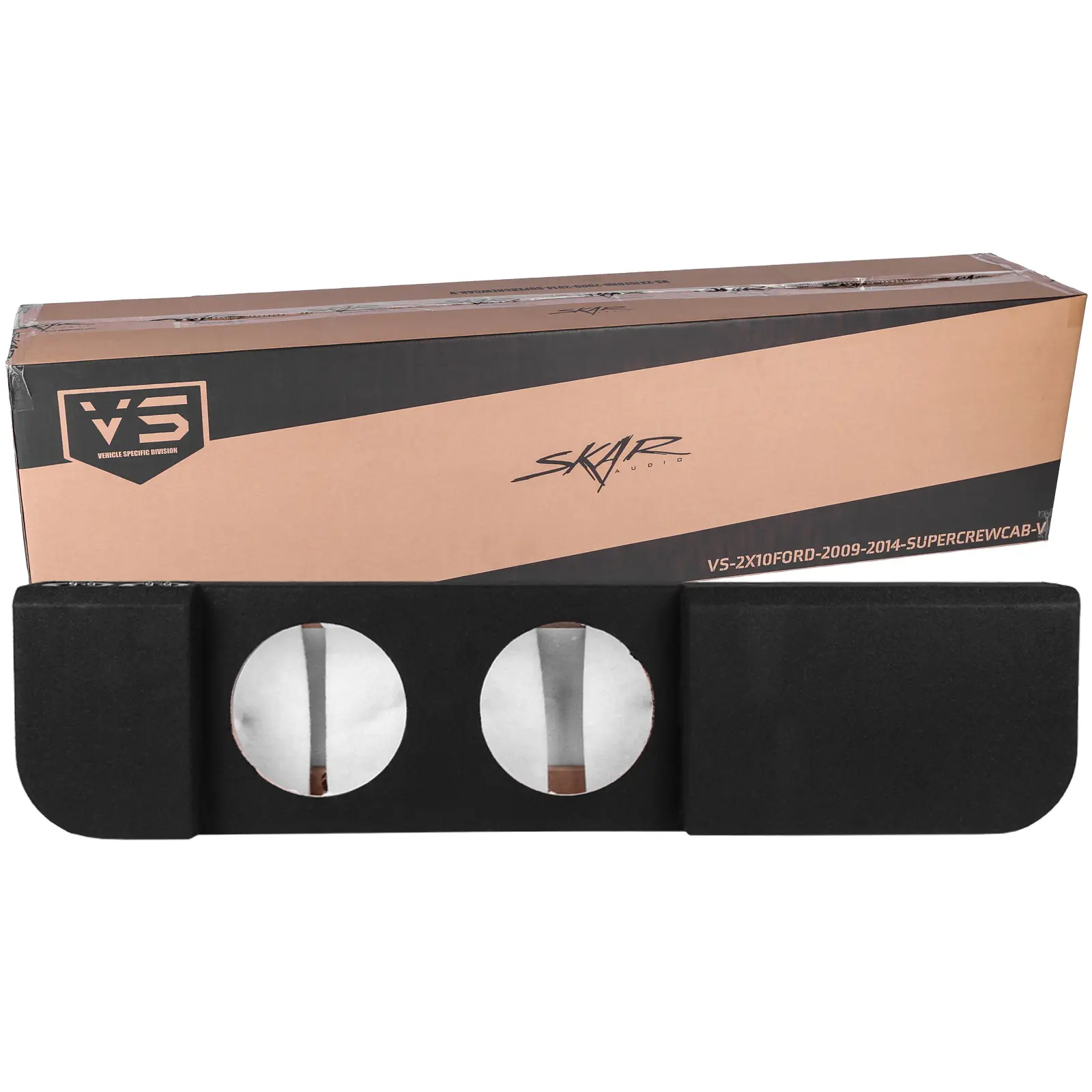 2009-2014 Ford F-150 Super Crew Cab Compatible Dual 10" Ported Subwoofer Enclosure #8
