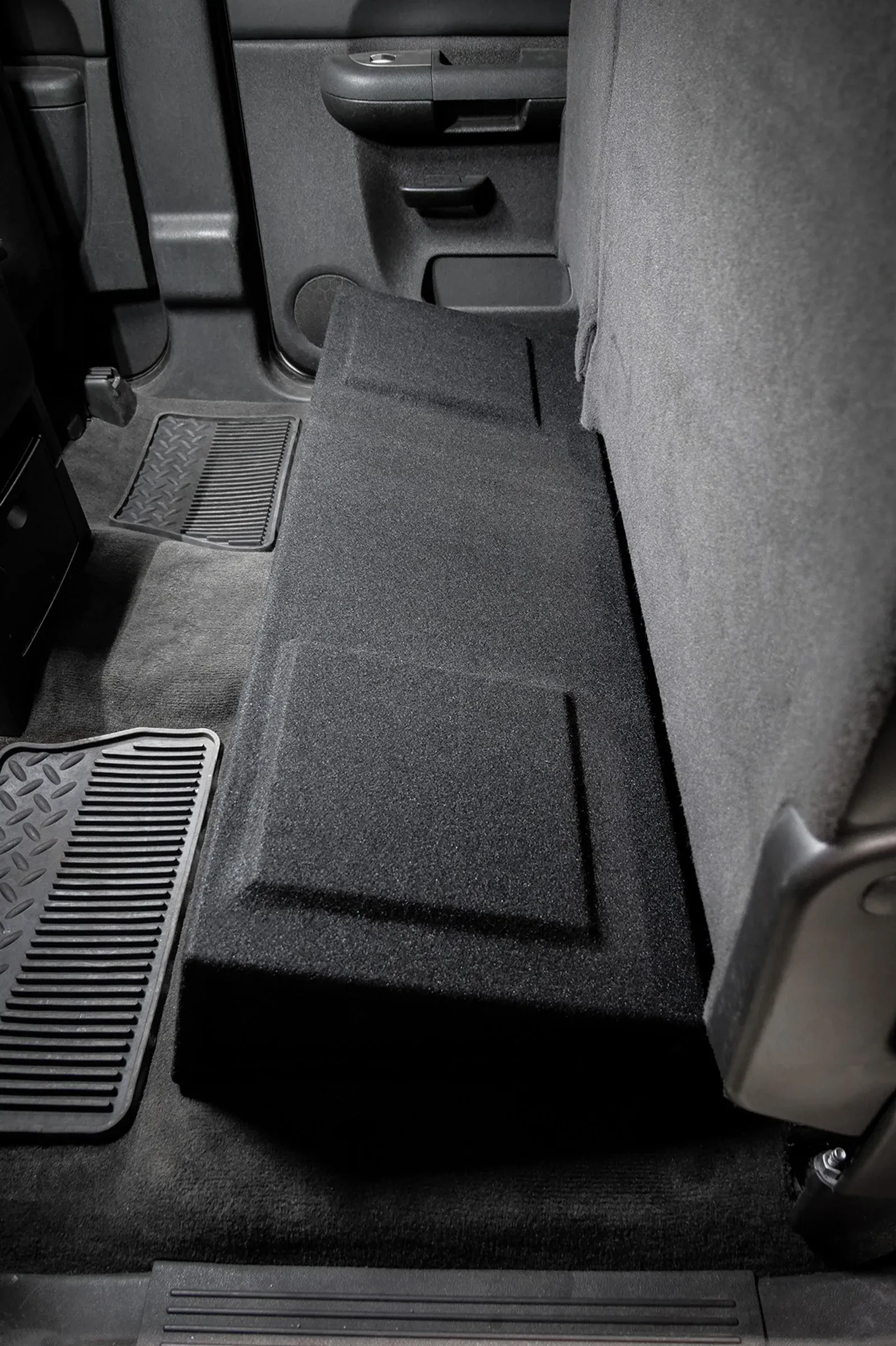 2007-2013 Chevy Silverado & GMC Sierra Crew Cab Compatible Dual 10" Subwoofer Enclosure #12