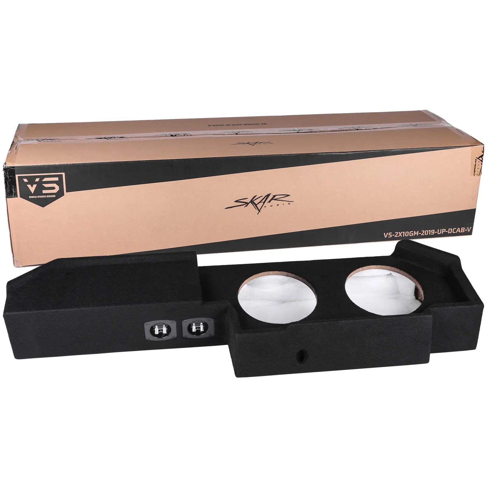 Featured Product Photo 7 for 2019-2025 Chevy Silverado & GMC Sierra Double Cab Compatible Dual 10" Ported Subwoofer Enclosure