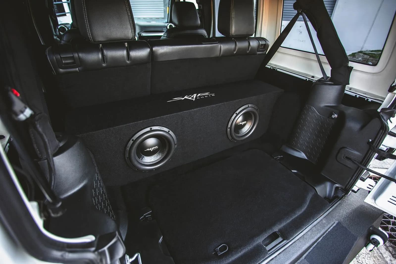 Featured Product Photo 7 for 2007-2018 Jeep Wrangler Unlimited (JK) 4-Door Vehicle Compatible Dual 10" Subwoofer Enclosure