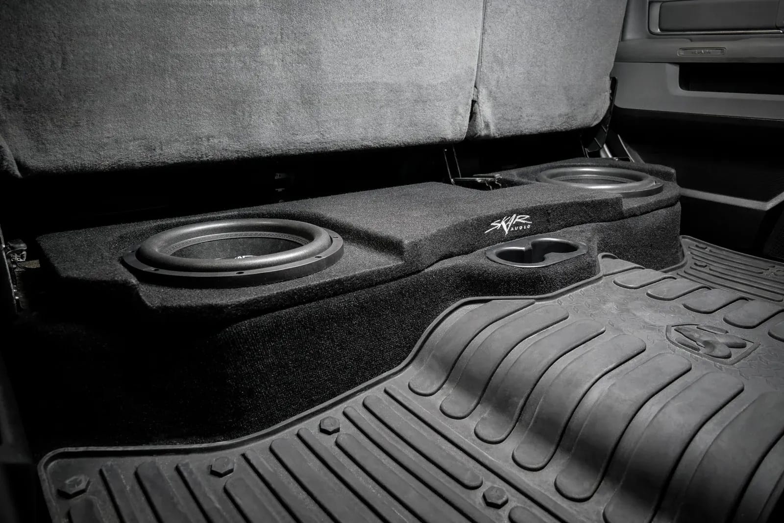 2002-2018 Dodge Ram Quad/Crew Cab Compatible Dual 10" Subwoofer Enclosure #10