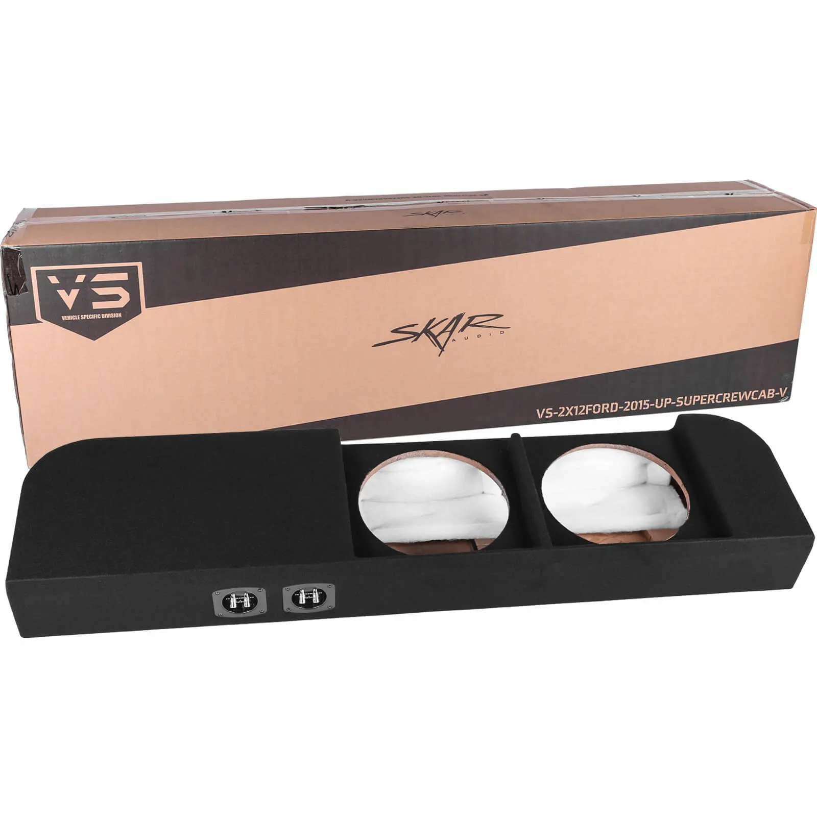 2015-2025 Ford F-150 Super Crew Cab Compatible Dual 12" Ported Subwoofer Enclosure #7