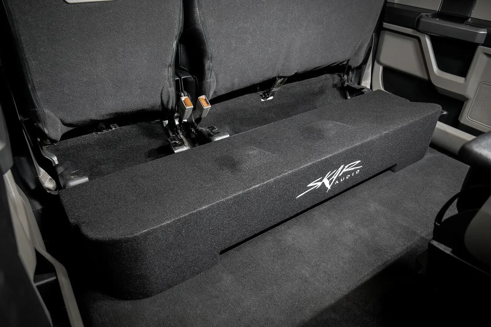 Featured Product Photo 10 for 2017-2025 Ford Super Duty (F-250/350/450) SuperCrew Cab Compatible Dual 12" Ported Subwoofer Enclosure