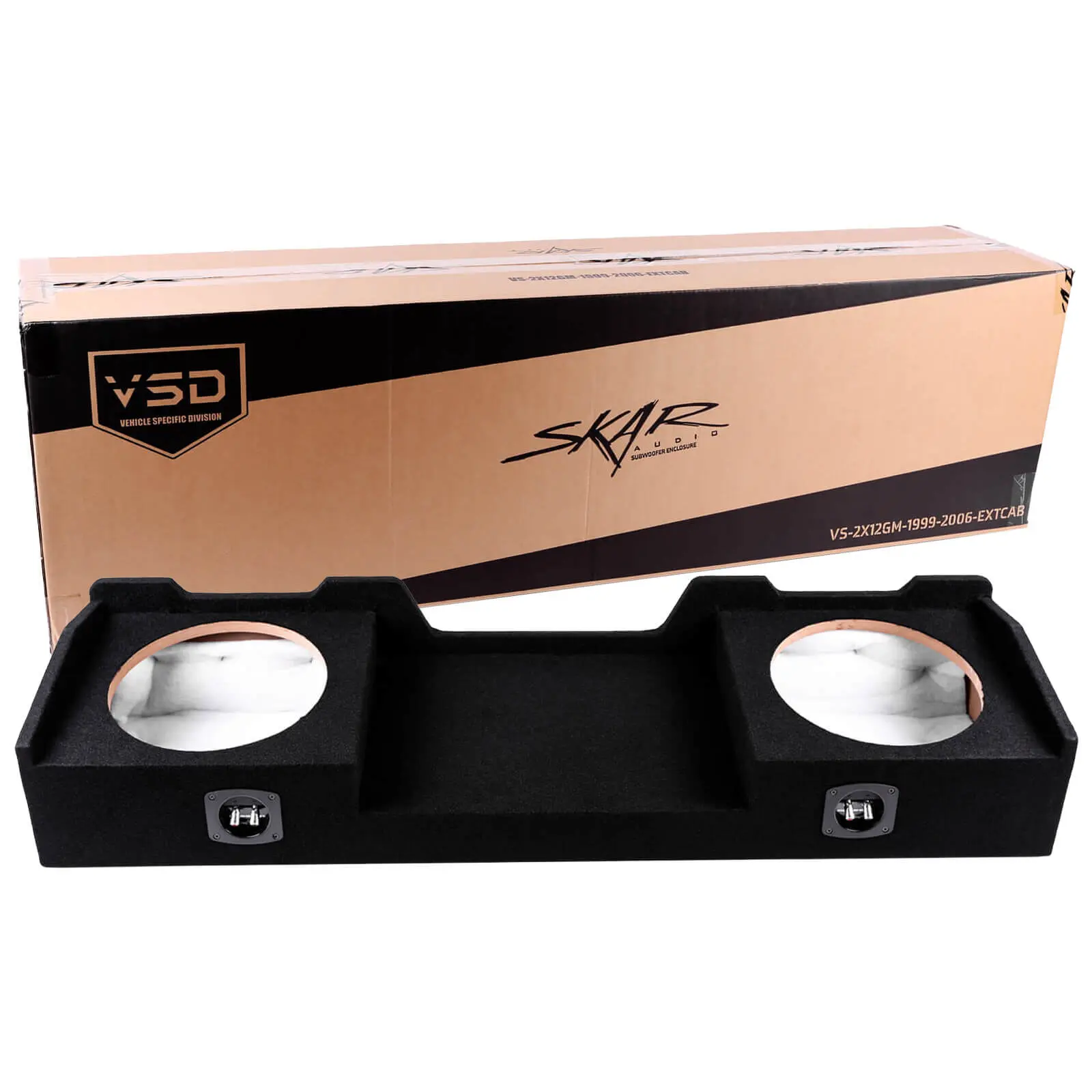 Featured Product Photo 6 for 1999-2006 Chevy Silverado & GMC Sierra Extended Cab Compatible Dual 12" Subwoofer Enclosure