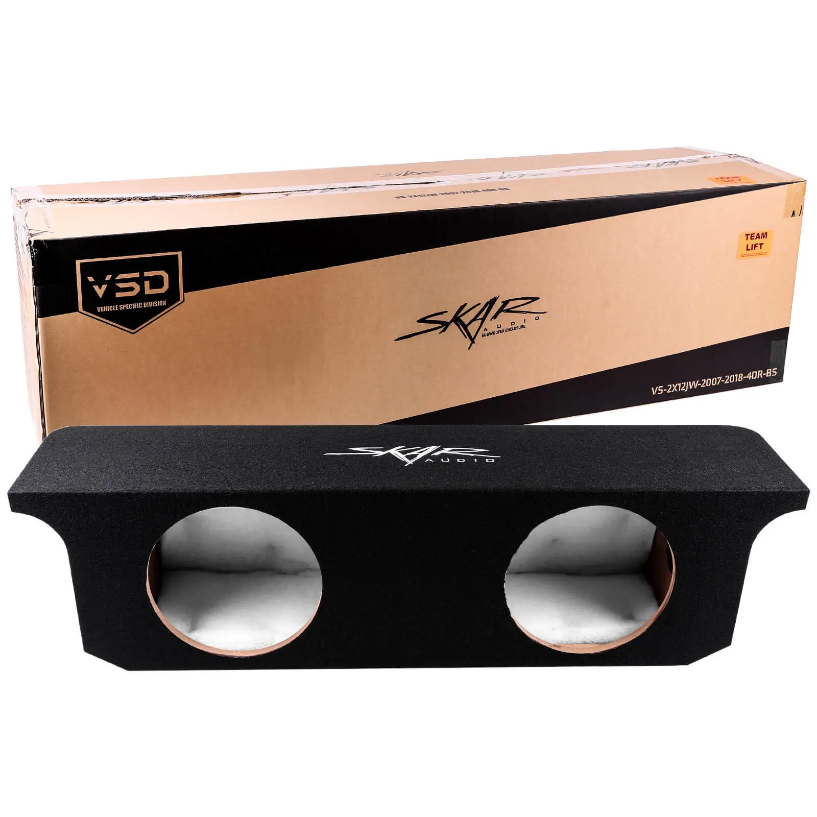 2007-2018 Jeep Wrangler Unlimited (JK) 4-Door Vehicle Compatible Dual 12" Subwoofer Enclosure #7