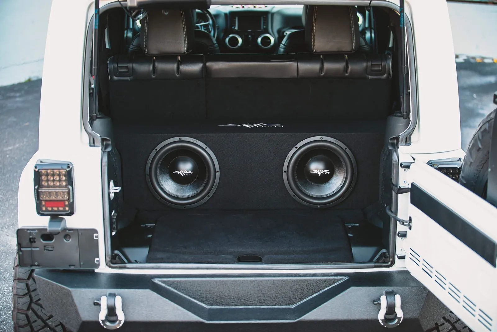 Featured Product Photo 10 for 2007-2018 Jeep Wrangler Unlimited (JK) 4-Door Vehicle Compatible Dual 12" Subwoofer Enclosure