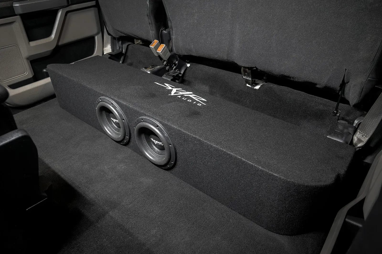 2017-2025 Ford Super Duty (F-250/350/450) SuperCrew Cab Compatible Dual 8" Ported Subwoofer Enclosure #12