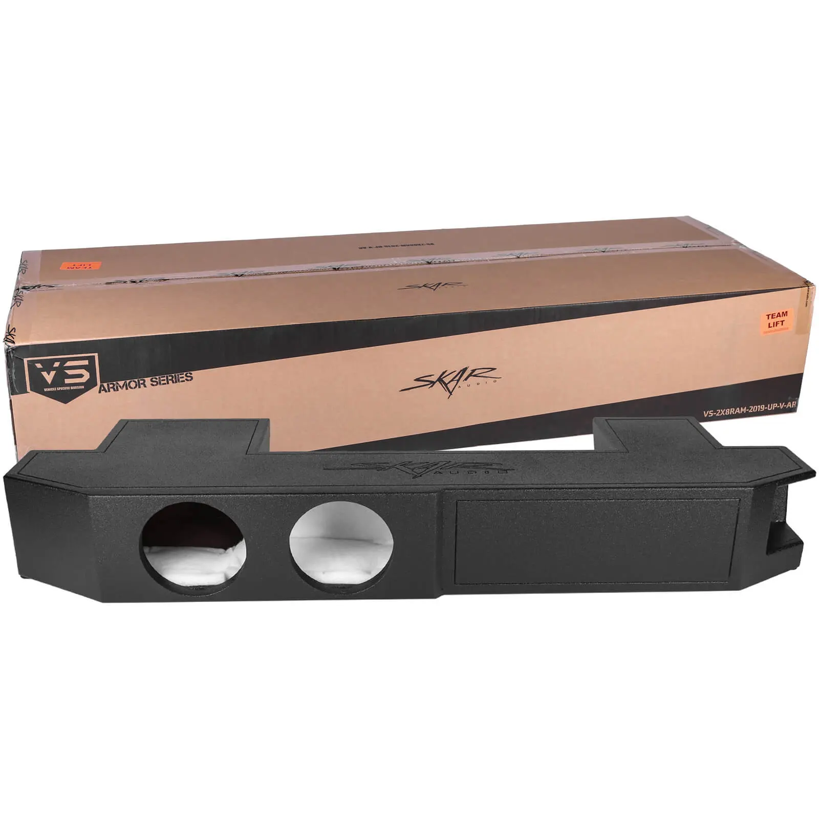 2019-2024 Ram 1500 (5th Gen) Crew Cab Compatible Dual 8" Ported Armor Coated Subwoofer Enclosure #9