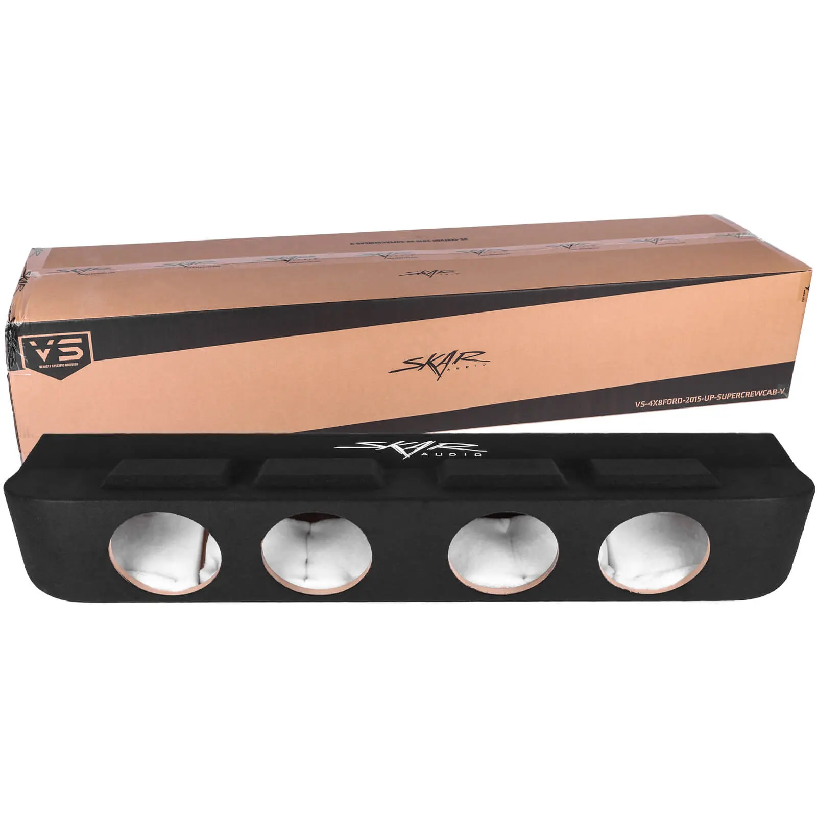 2015-2025 Ford F-150 Super Crew Cab Compatible Quad 8" Ported Subwoofer Enclosure #7