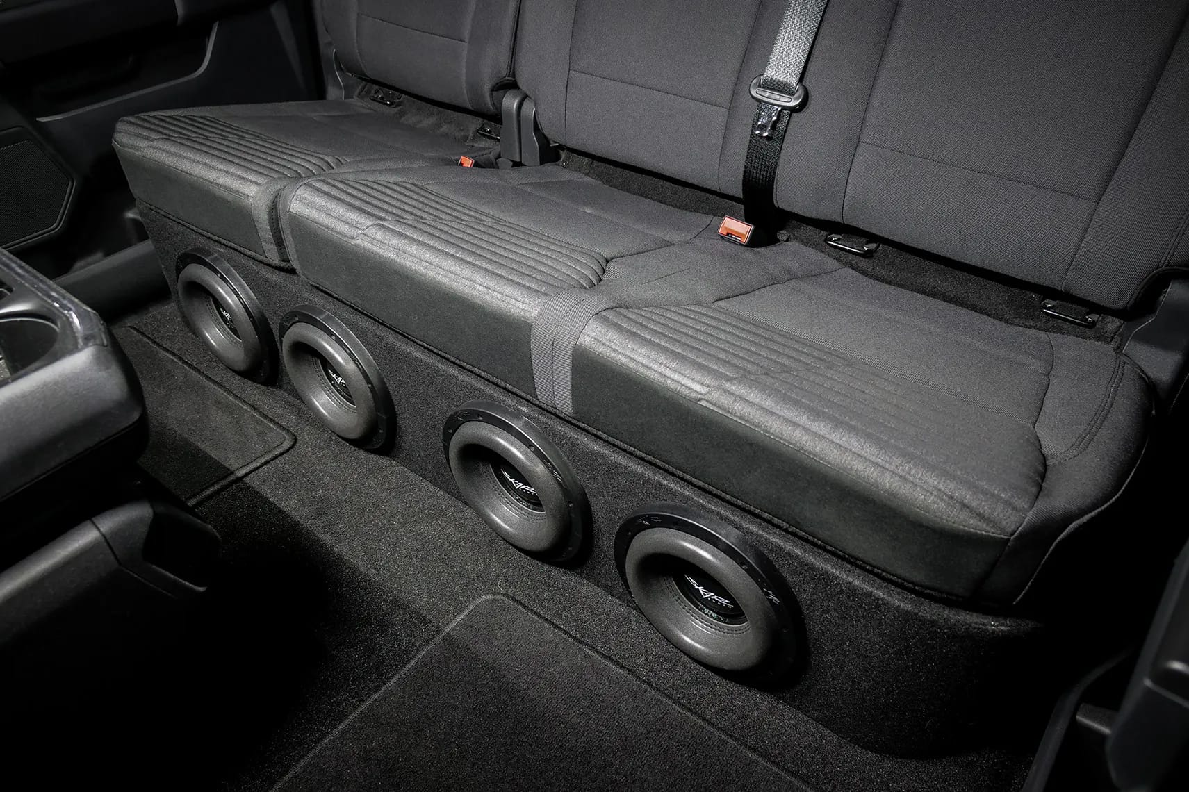 2015-2025 Ford F-150 Super Crew Cab Compatible Quad 8" Ported Subwoofer Enclosure #8