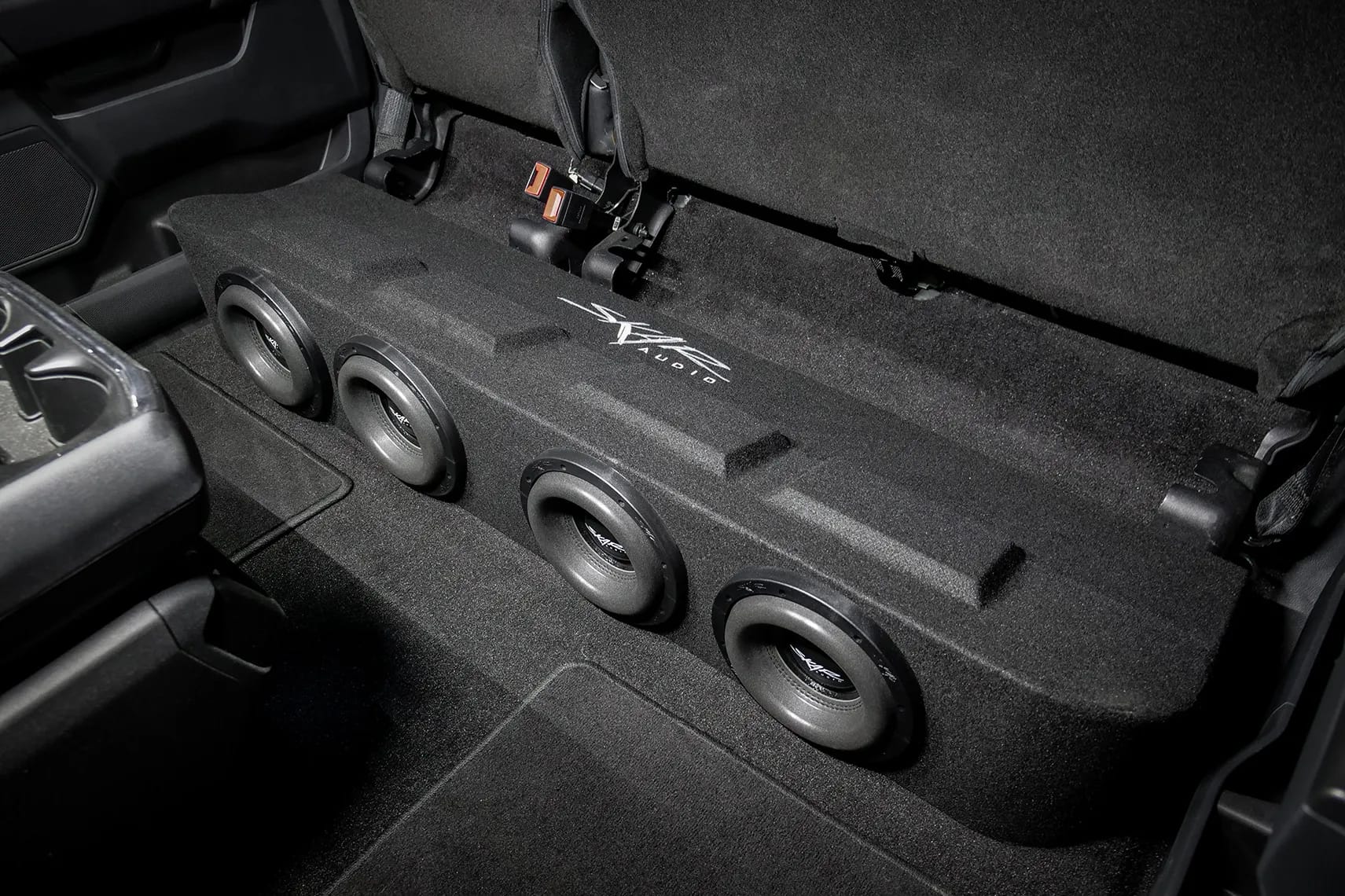 2015-2025 Ford F-150 Super Crew Cab Compatible Quad 8" Ported Subwoofer Enclosure #10