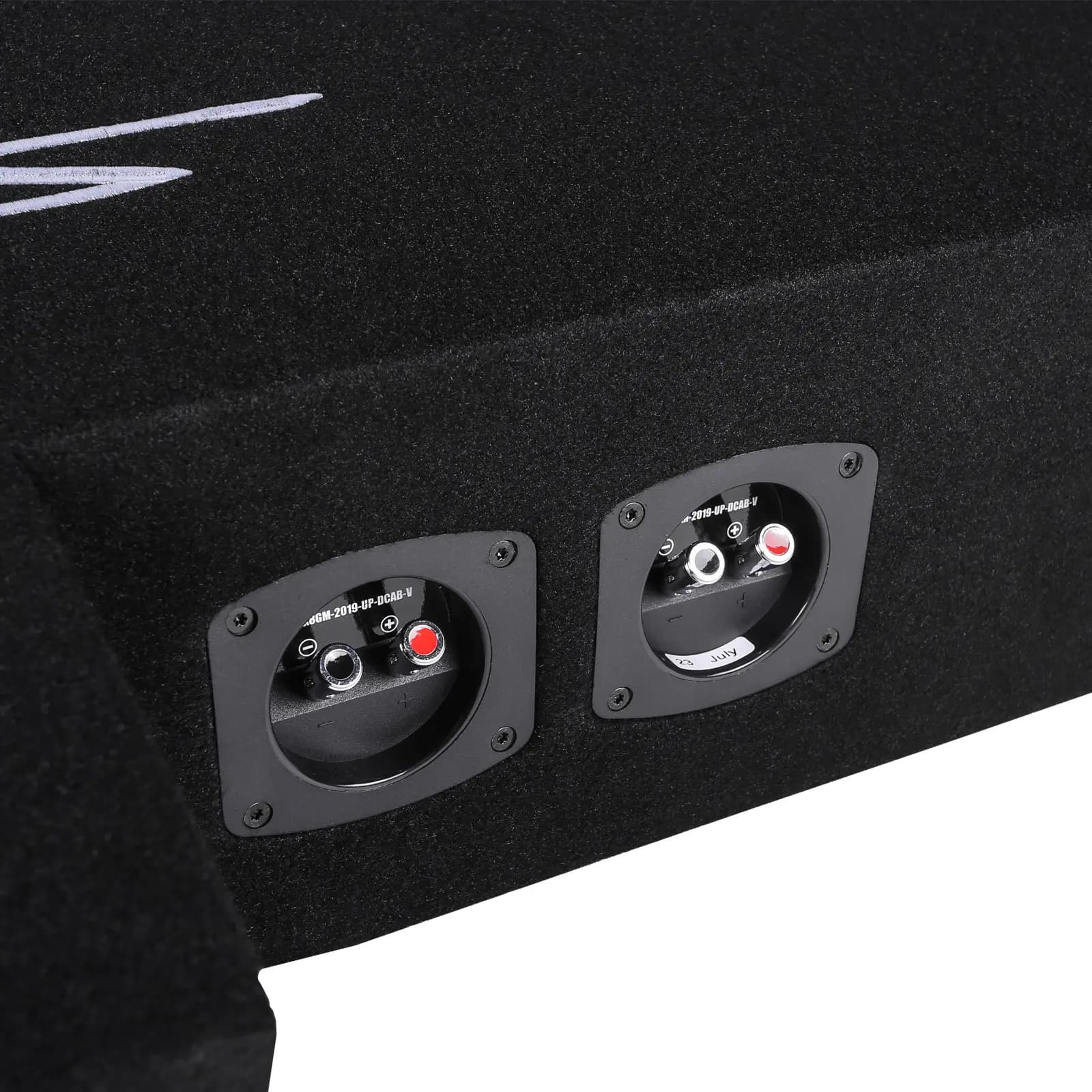 Featured Product Photo 5 for 2019-2025 Chevy Silverado & GMC Sierra Double Cab Compatible Quad 8" Ported Subwoofer Enclosure