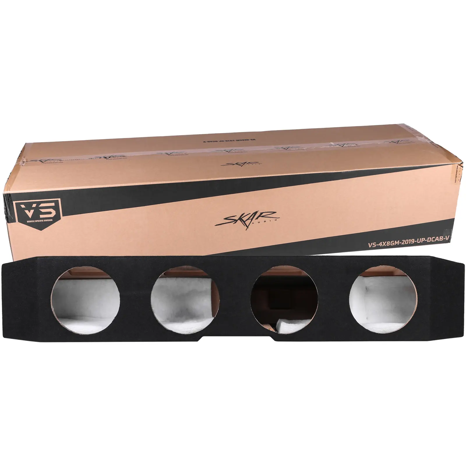 2019-2025 Chevy Silverado & GMC Sierra Double Cab Compatible Quad 8" Ported Subwoofer Enclosure #8