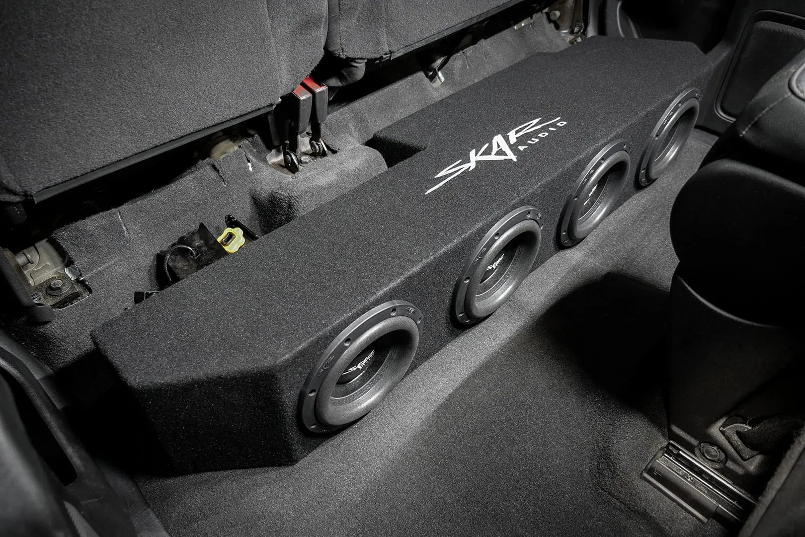 2019-2025 Chevy Silverado & GMC Sierra Double Cab Compatible Quad 8" Ported Subwoofer Enclosure #10