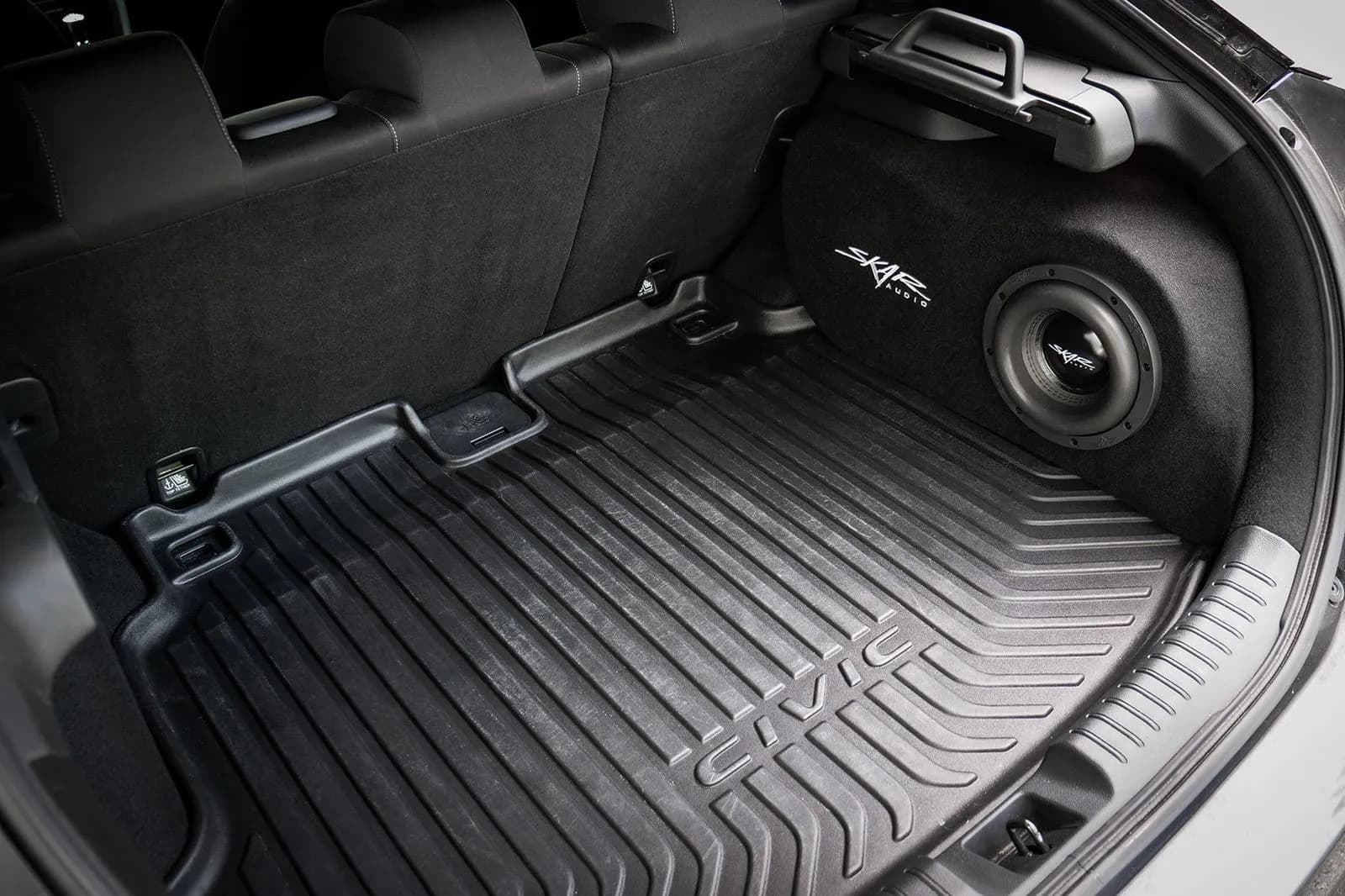 Featured Product Photo 10 for Single 8" 1,200W Max Power Loaded Subwoofer Enclosure Compatible with 2017-2021 Honda Civic Hatchback Sport Vehicles