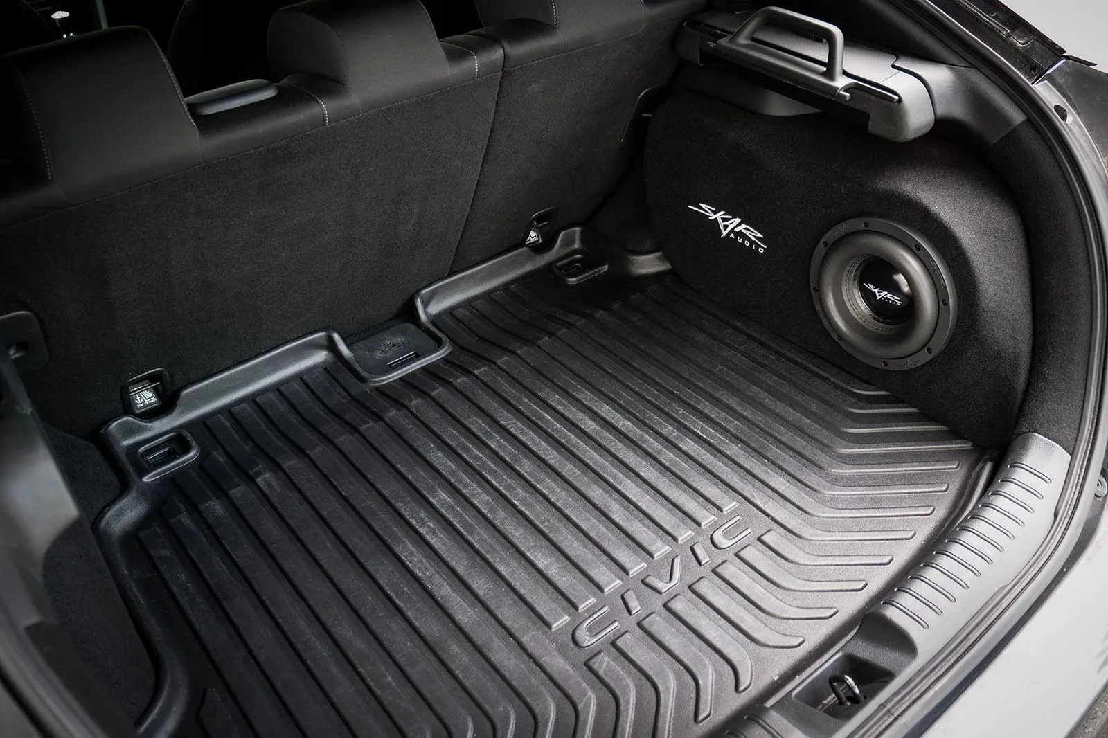 Single 8" 1,200W Max Power Loaded Subwoofer Enclosure Compatible with 2017-2021 Honda Civic Hatchback Sport Vehicles #11