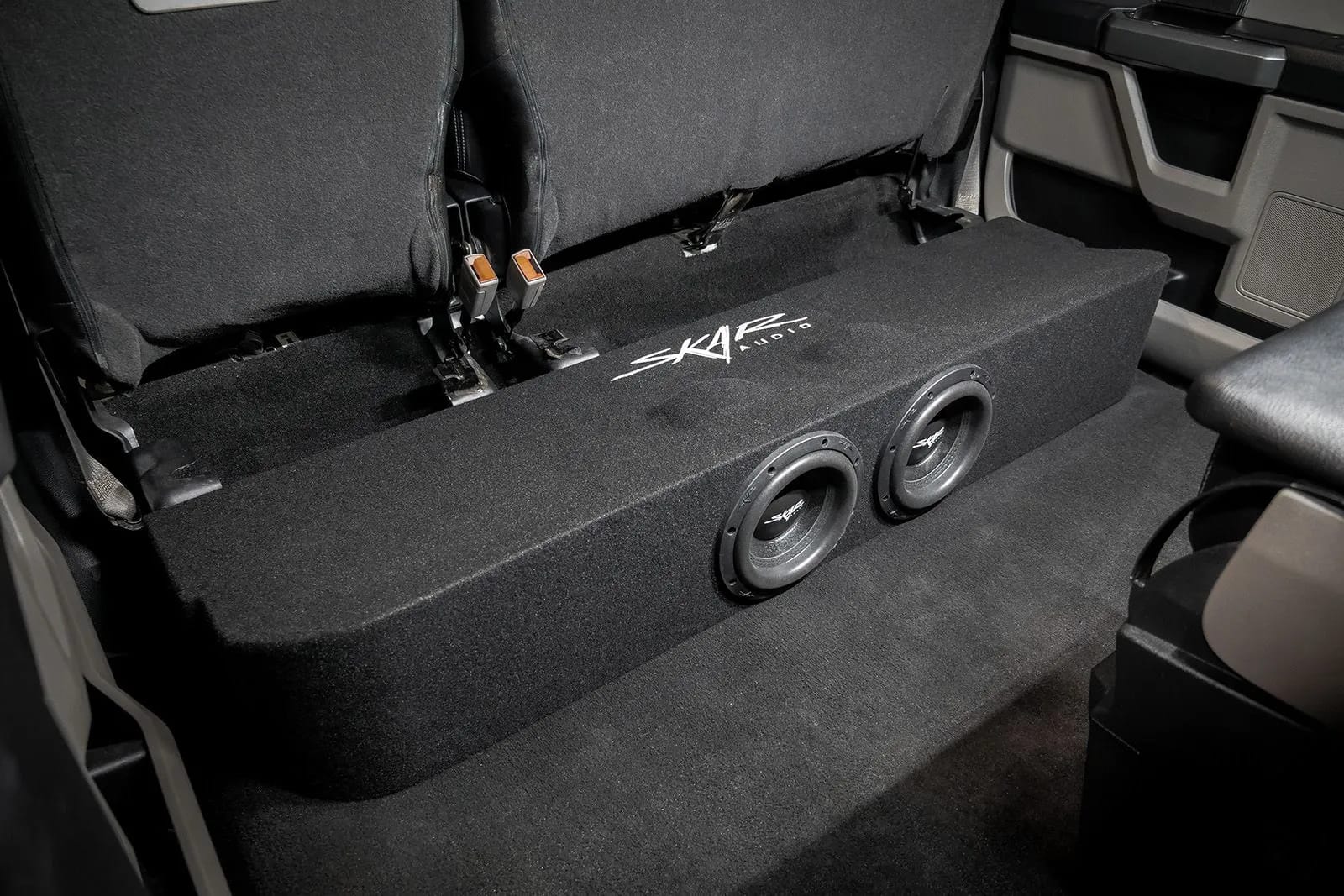 Dual 8" 2,400W Max Power Loaded Subwoofer Enclosure Compatible with 2017-2025 Ford Super Duty (F-250/350/450) SuperCrew Cab Trucks #11