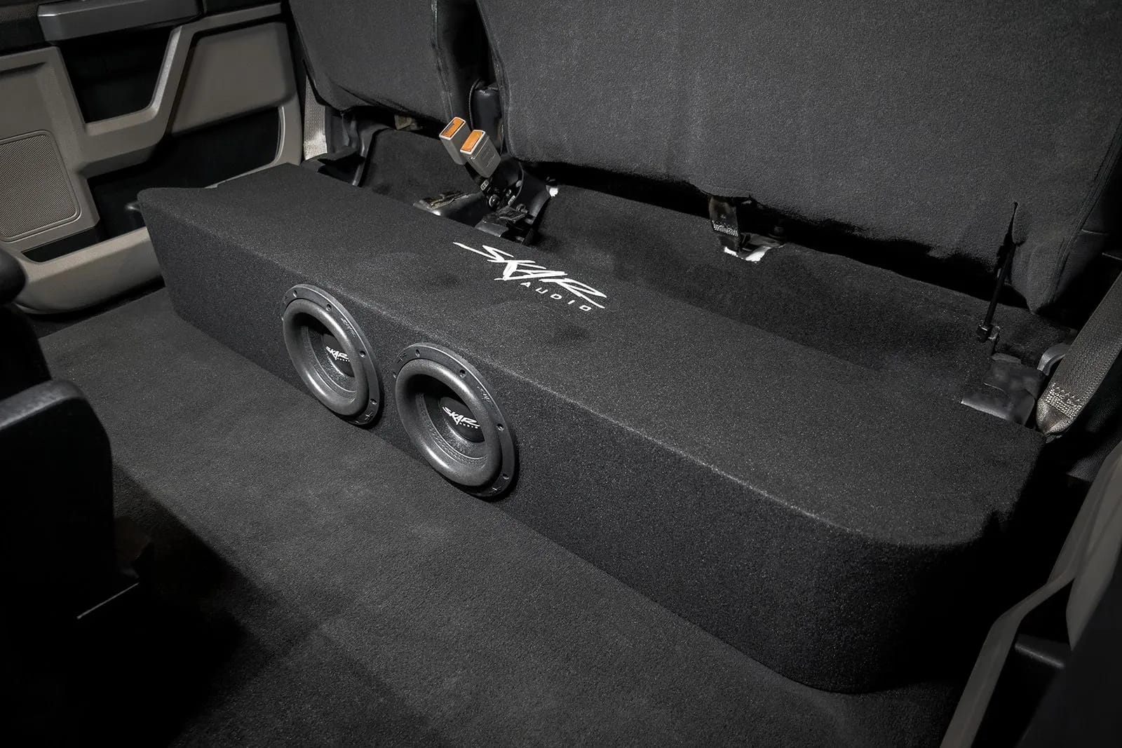 Dual 8" 2,400W Max Power Loaded Subwoofer Enclosure Compatible with 2017-2025 Ford Super Duty (F-250/350/450) SuperCrew Cab Trucks #12