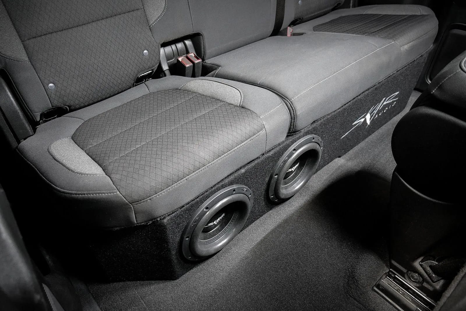 Dual 8" 2,400W Max Power Loaded Subwoofer Enclosure Compatible with 2019-2025 Chevrolet Silverado/GMC Sierra Double Cab Trucks #9