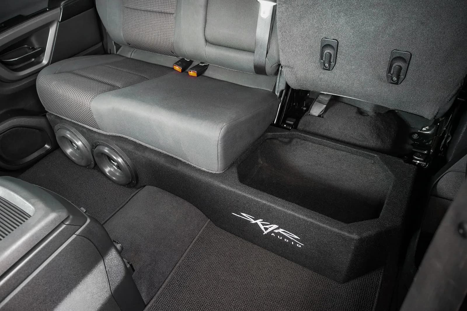 Featured Product Photo 11 for Dual 8" 2,400W Max Power Loaded Subwoofer Enclosure Compatible with 2005-2014 Nissan Titan Crew Cab Trucks