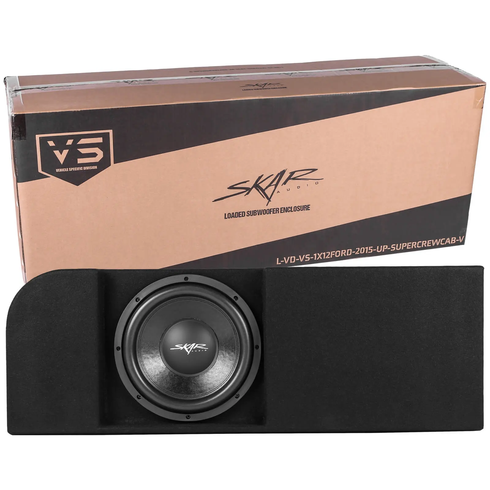 Single 12" 800W Max Power Loaded Subwoofer Enclosure Compatible with 2015-2025 Ford F-150 Super Crew Cab Trucks #8