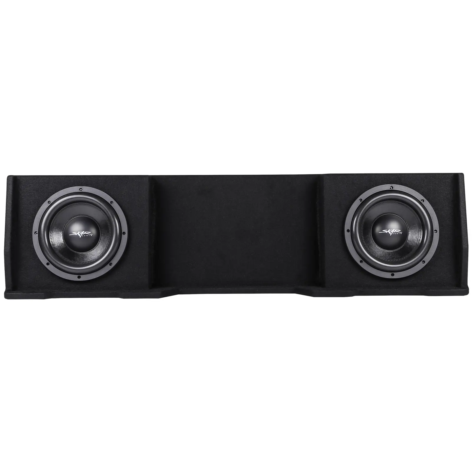 Featured Product Photo 1 for Dual 10" 1,600W Max Power Loaded Subwoofer Enclosure Compatible with 1999-2006 Chevrolet Silverado/GMC Sierra Extended Cab Trucks