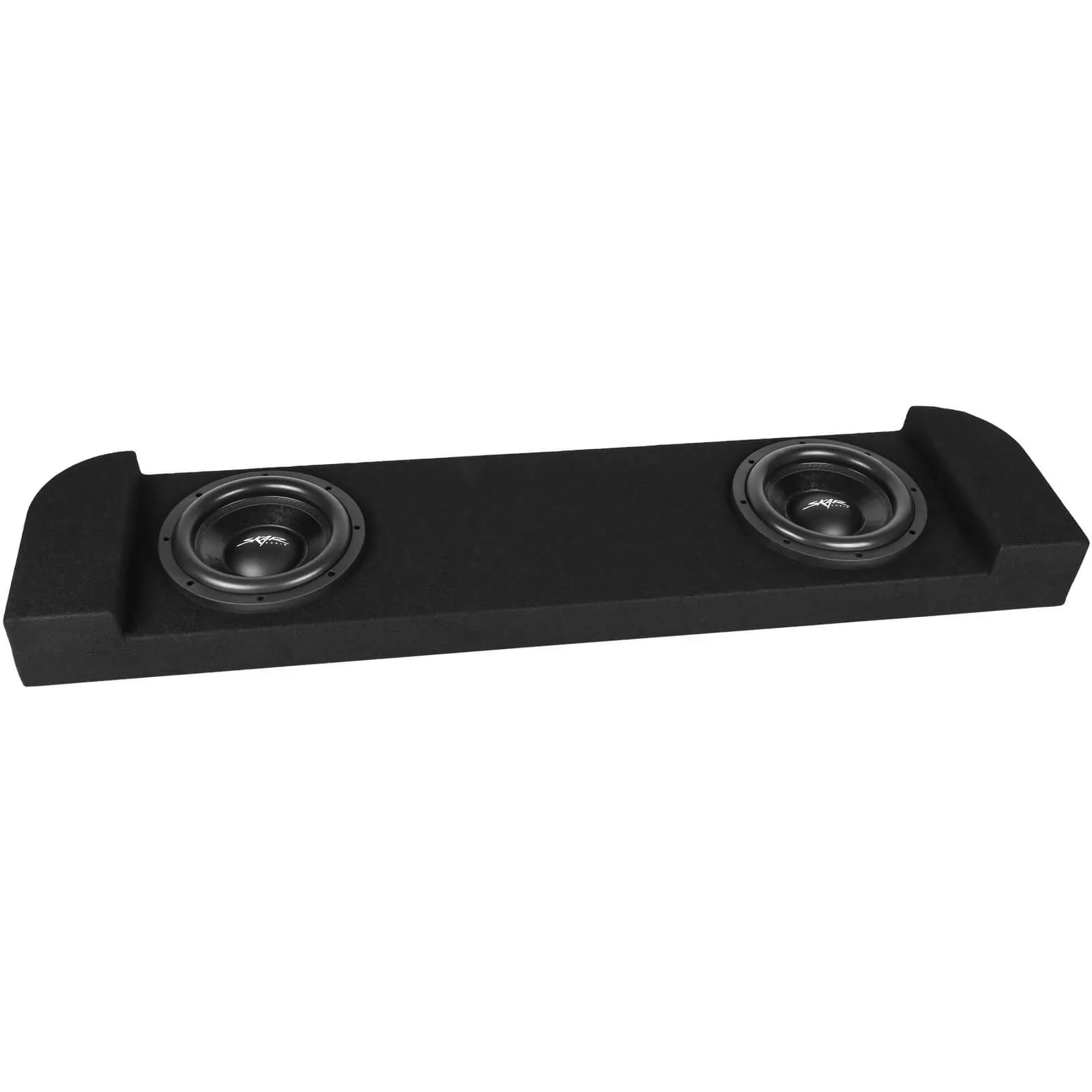 Featured Product Photo for Dual 10" 1,600W Max Power Loaded Subwoofer Enclosure Compatible with 2014-2018 Chevy Silverado & GMC Sierra Crew Cab Trucks