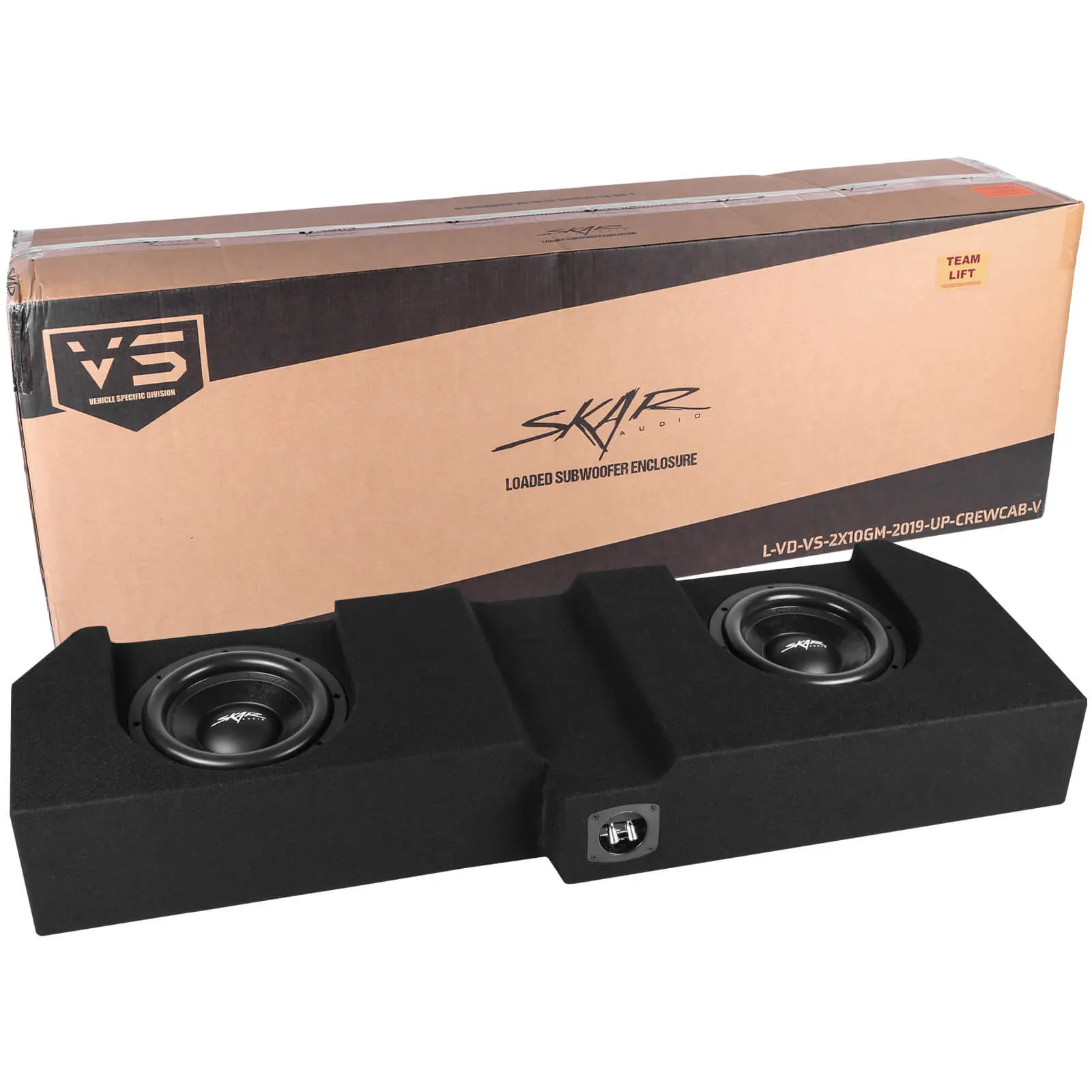 Dual 10" 1,600W Max Power Loaded Subwoofer Enclosure Compatible with 2019-2025 Chevrolet Silverado/GMC Sierra Crew Cab Trucks #8