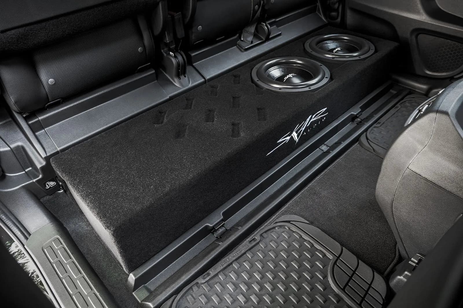 Featured Product Photo 10 for Dual 10" 1,600W Max Power Loaded Subwoofer Enclosure Compatible with 2017-2025 Honda Ridgeline Crew Cab Trucks