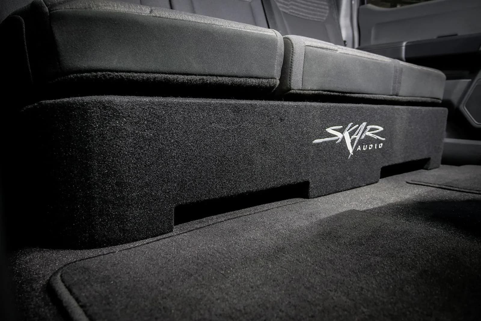 Featured Product Photo 8 for Dual 12" 1,600W Max Power Loaded Subwoofer Enclosure Compatible with 2015-2025 Ford F-150 Super Crew Cab Trucks