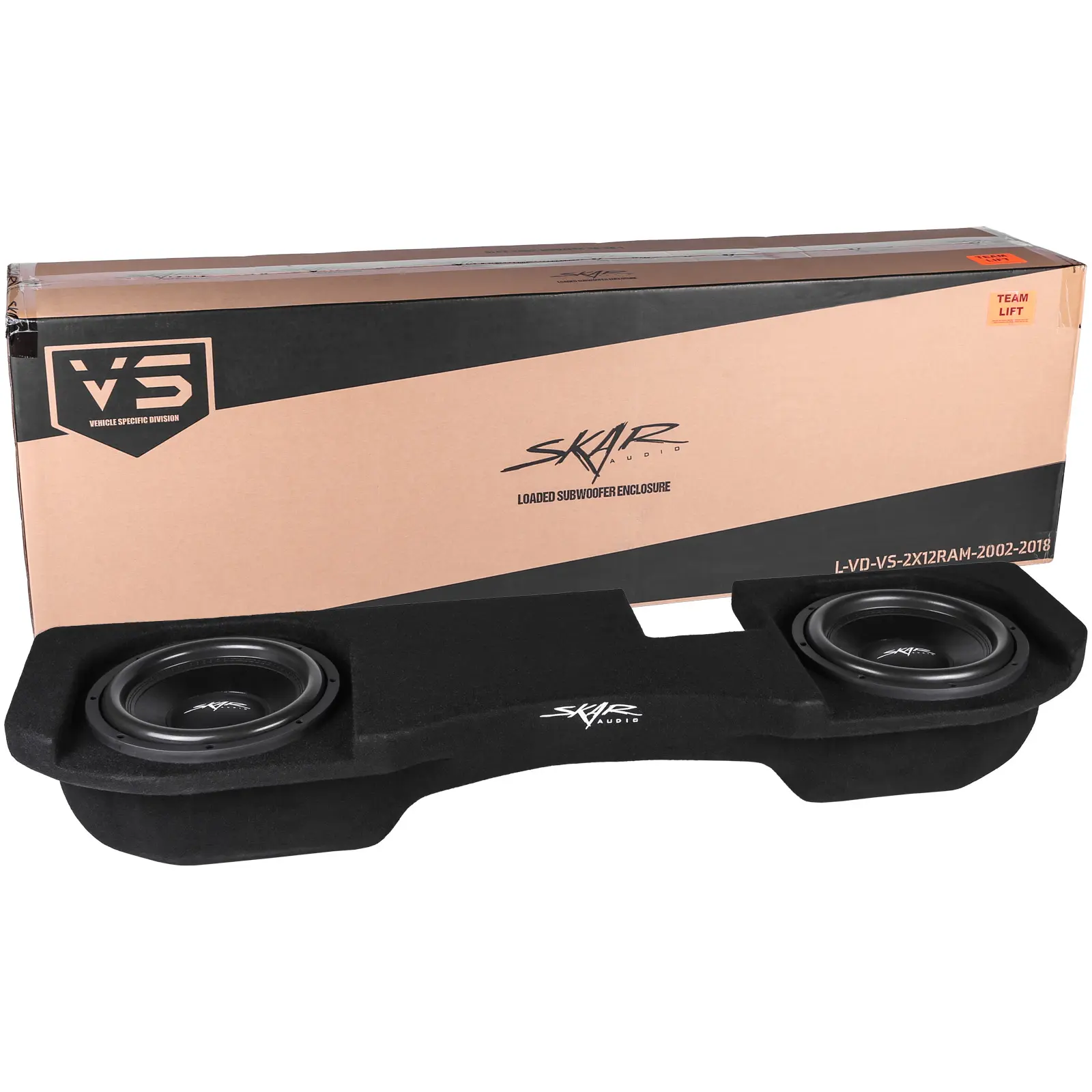 Dual 12" 1,600W Max Power Loaded Subwoofer Enclosure Compatible with 2002-2018 Dodge Ram Crew & Quad Cab Trucks #9