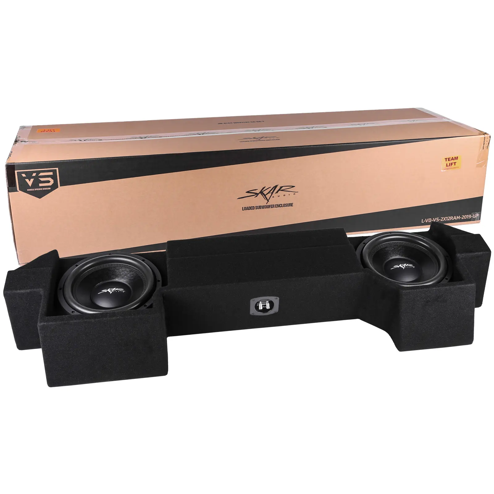 Dual 12" 1,600W Max Power Loaded Subwoofer Enclosure Compatible with 2019-2025 Ram 1500 (5th Gen) Crew Cab Trucks #8