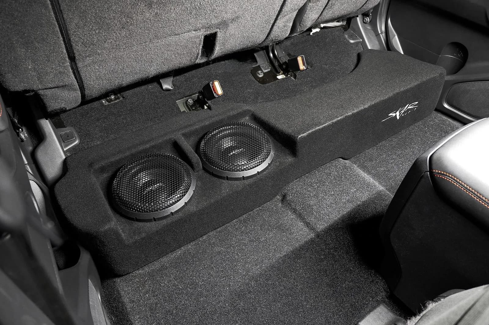 Featured Product Photo 11 for Dual 8" 1,200W Max Power Loaded Subwoofer Enclosure Compatible with 2022-2025 Nissan Frontier Crew Cab Trucks