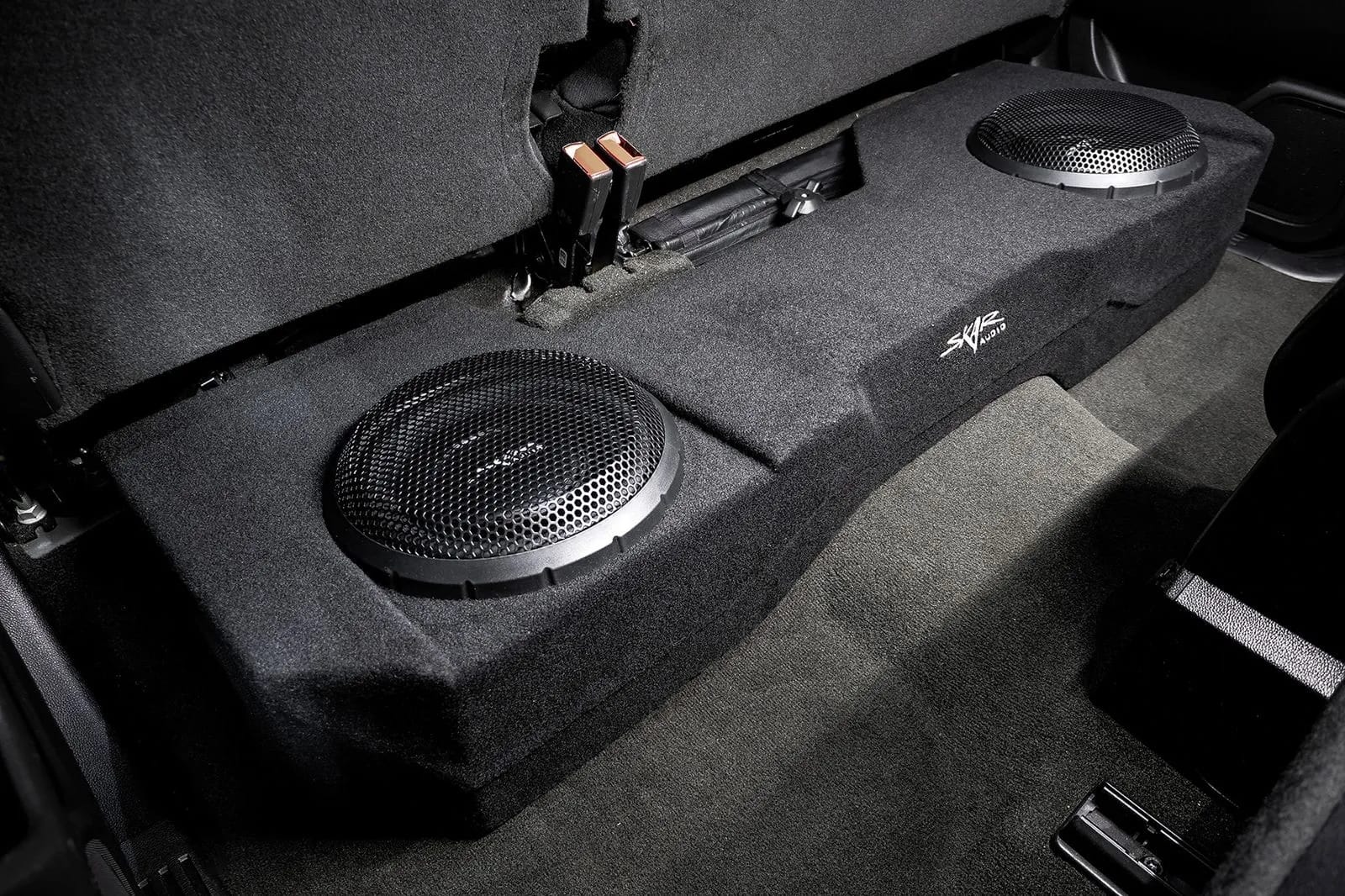 Dual 10" 2,000W Max Power Loaded Subwoofer Enclosure Compatible with 2014-2018 Chevy Silverado & GMC Sierra Double Cab Trucks #11