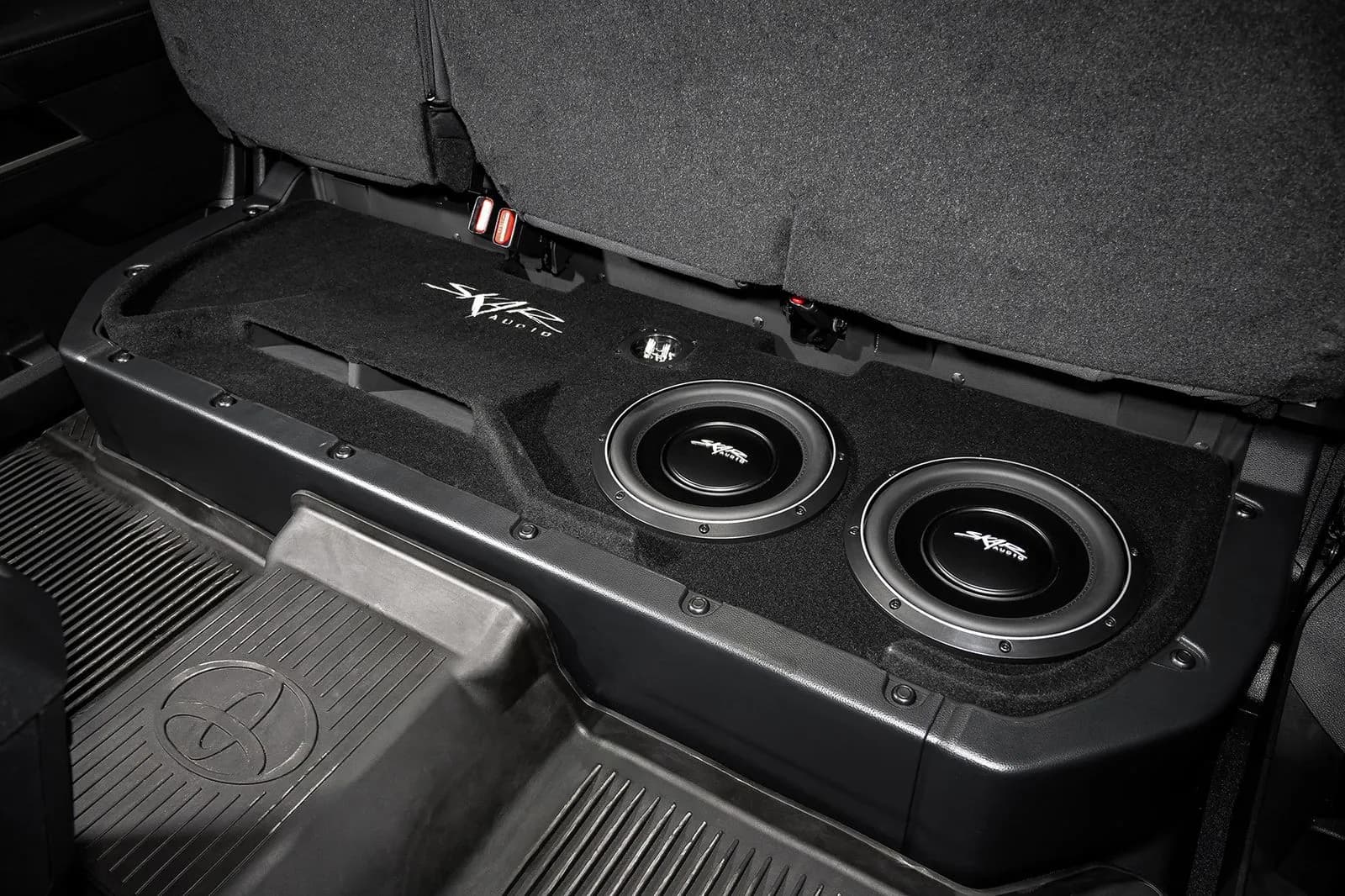 Featured Product Photo 9 for Dual 10" 2,000W Max Power Loaded Ported Subwoofer Enclosure Compatible with 2022-2025 Toyota Tundra CrewMax Cab Trucks