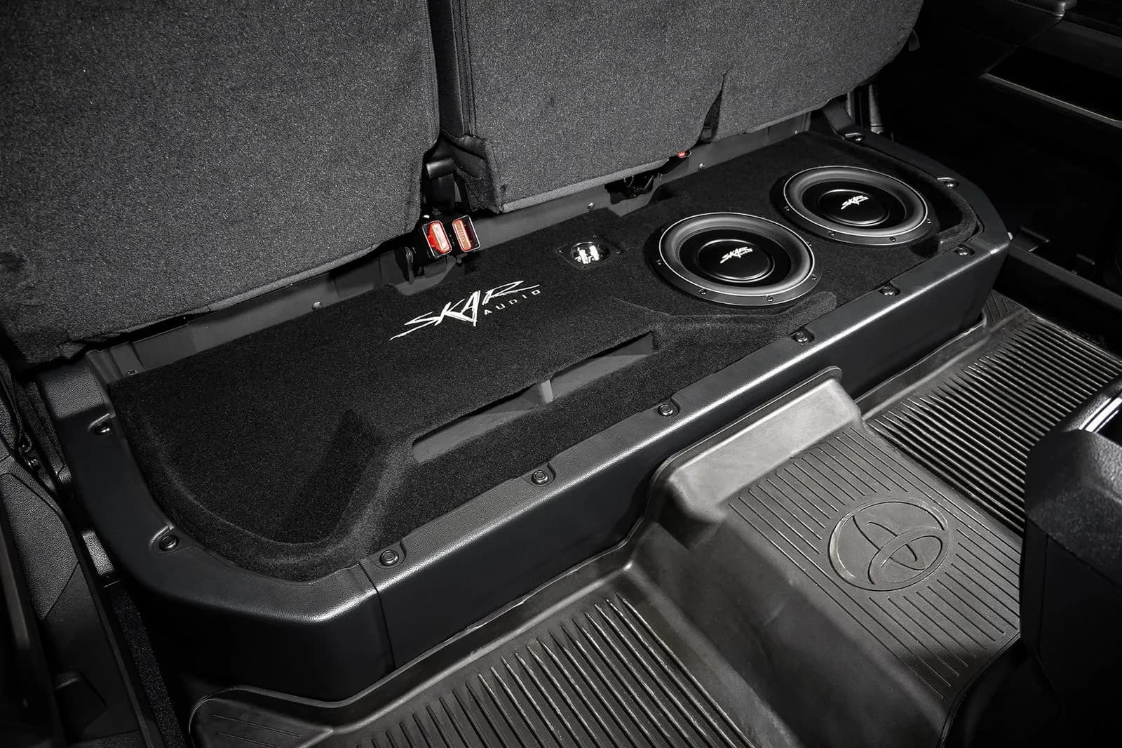 Featured Product Photo 10 for Dual 10" 2,000W Max Power Loaded Ported Subwoofer Enclosure Compatible with 2022-2025 Toyota Tundra CrewMax Cab Trucks