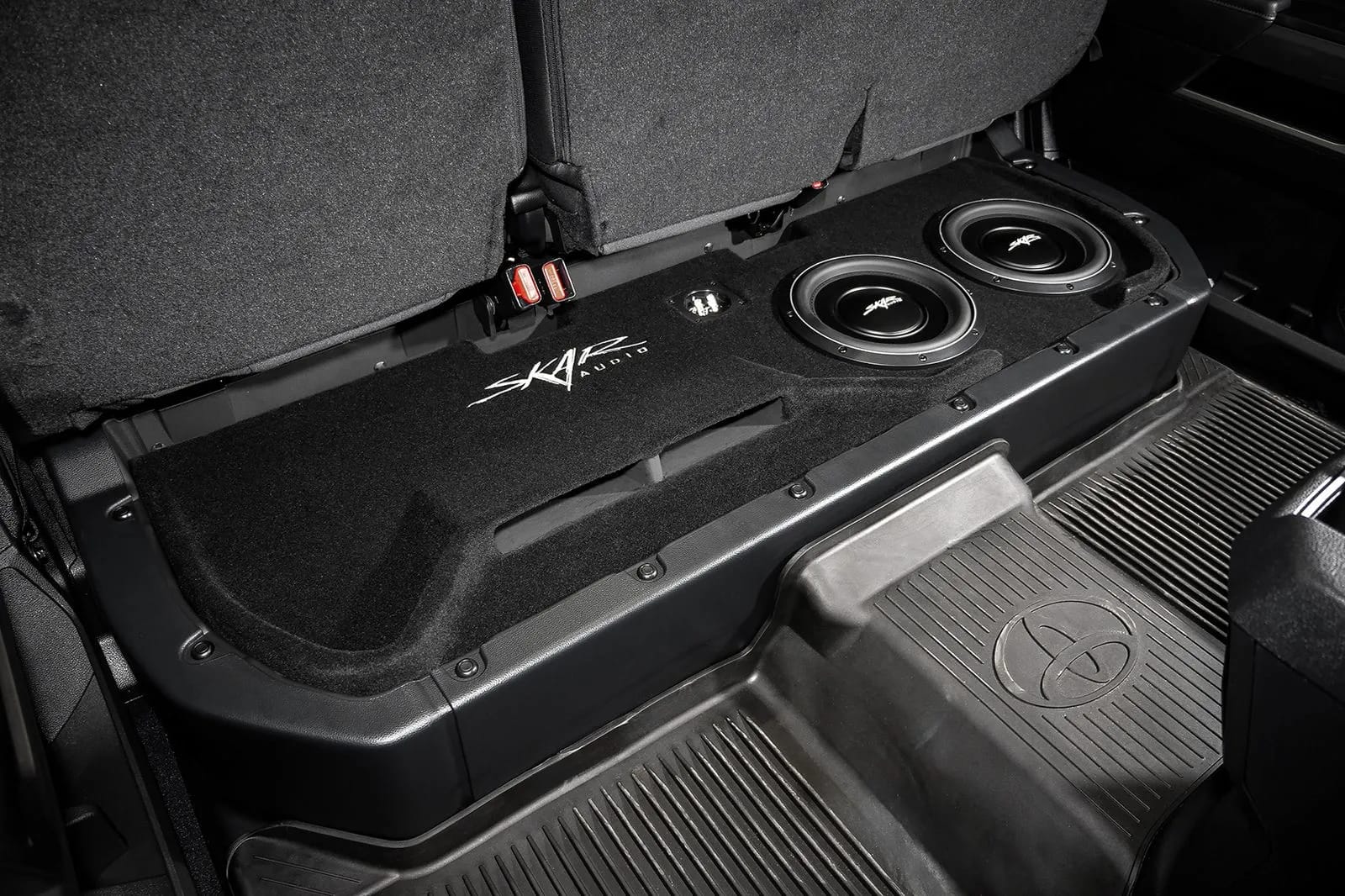 Dual 10" 2,000W Max Power Loaded Ported Subwoofer Enclosure Compatible with 2022-2025 Toyota Tundra CrewMax Cab Trucks #11