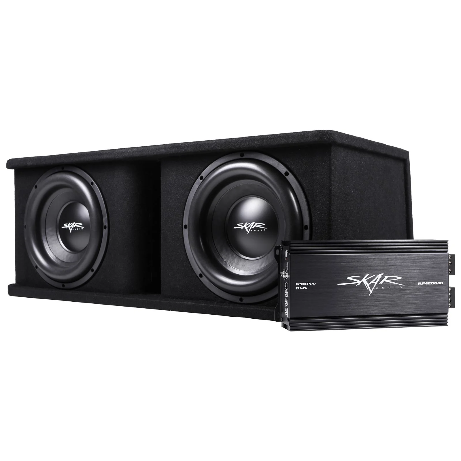 Dual 12" 2,400 Watt SDR Series Complete Subwoofer Package with Vented Enclosure and Amplifier #2