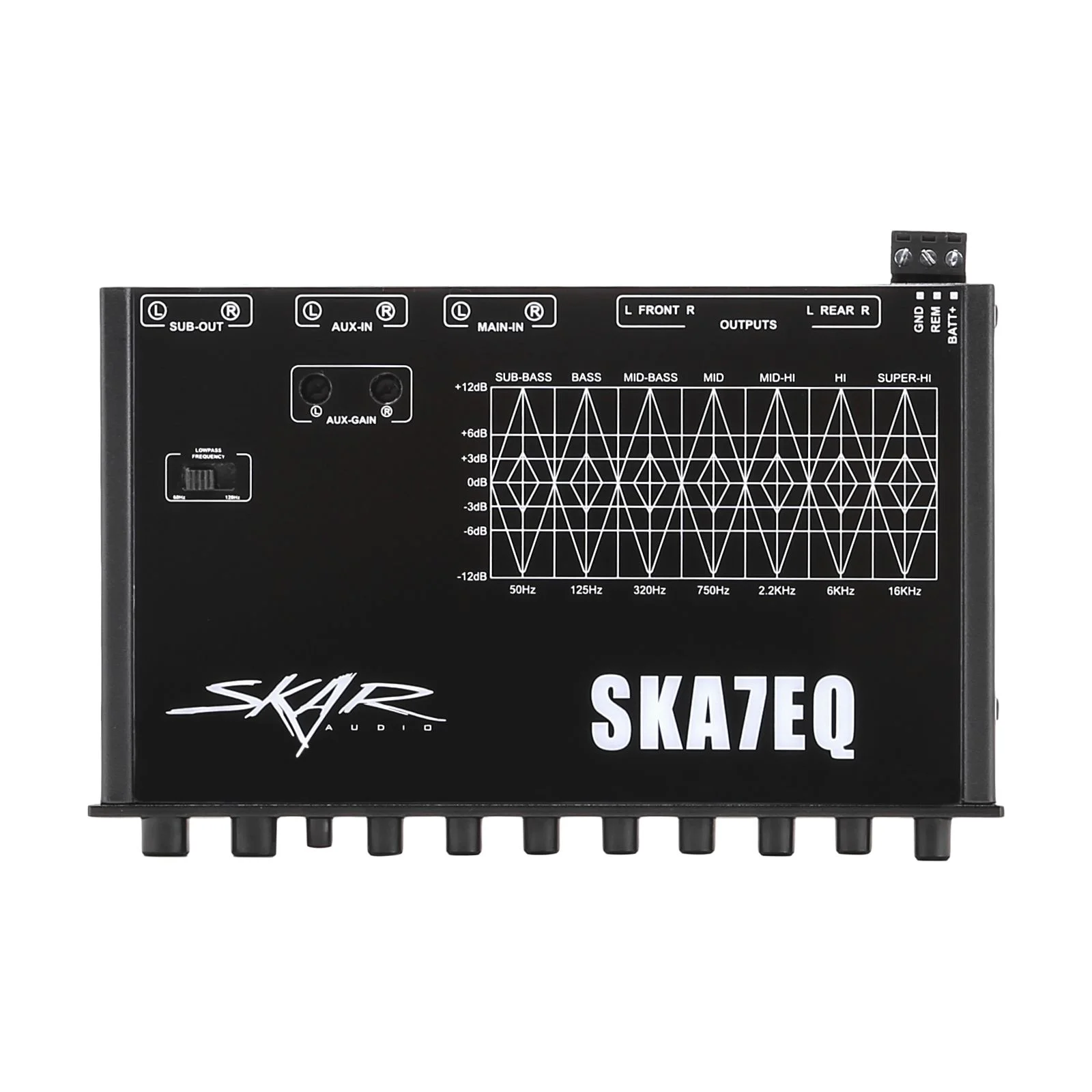 Featured Product Photo 6 for SKA7EQ | 7 Band 1/2 DIN Car Audio Pre-Amp Graphic Equalizer